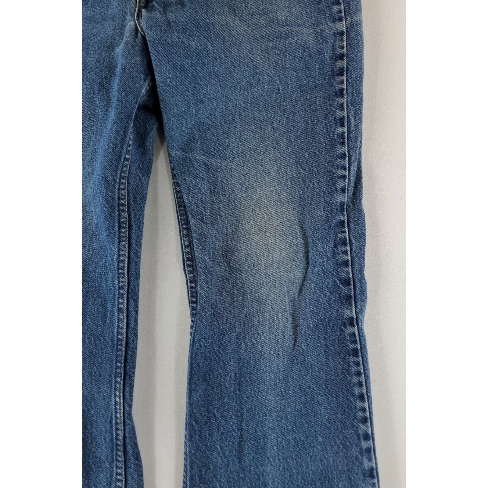 Levi's VINTAGE Levi's 517 VTG 90s Jeans Blue Whiskering Orange Tab Mens 34x31 33x30 Actual Bootcut Mens Blue 517 VTG 90s Jeans Size US 33 - 6 Thumbnail