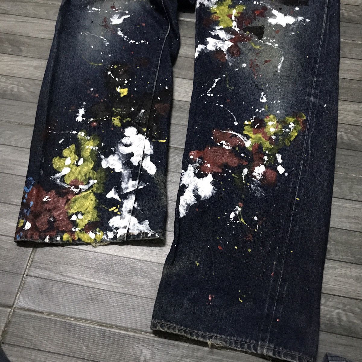 Japanese Brand × Vintage Vintage Gowest selvedge jeans like junya watanabe painter Size US 33 - 5 Thumbnail