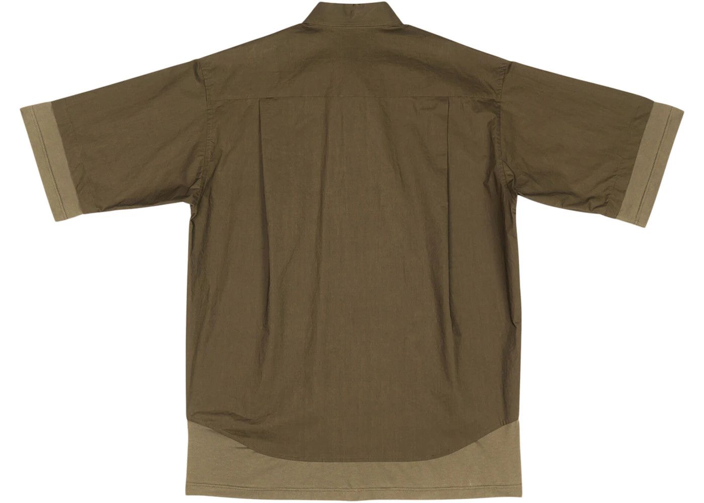 o1mt1gz0524 BB Icon Layered Short Sleeve Shirt in Khaki