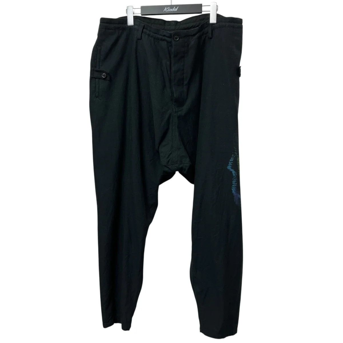 Yohji Yamamoto Yohji Yamamoto pour homme/print black/cotton pants Size US 38 / EU 54 - 1 Thumbnail