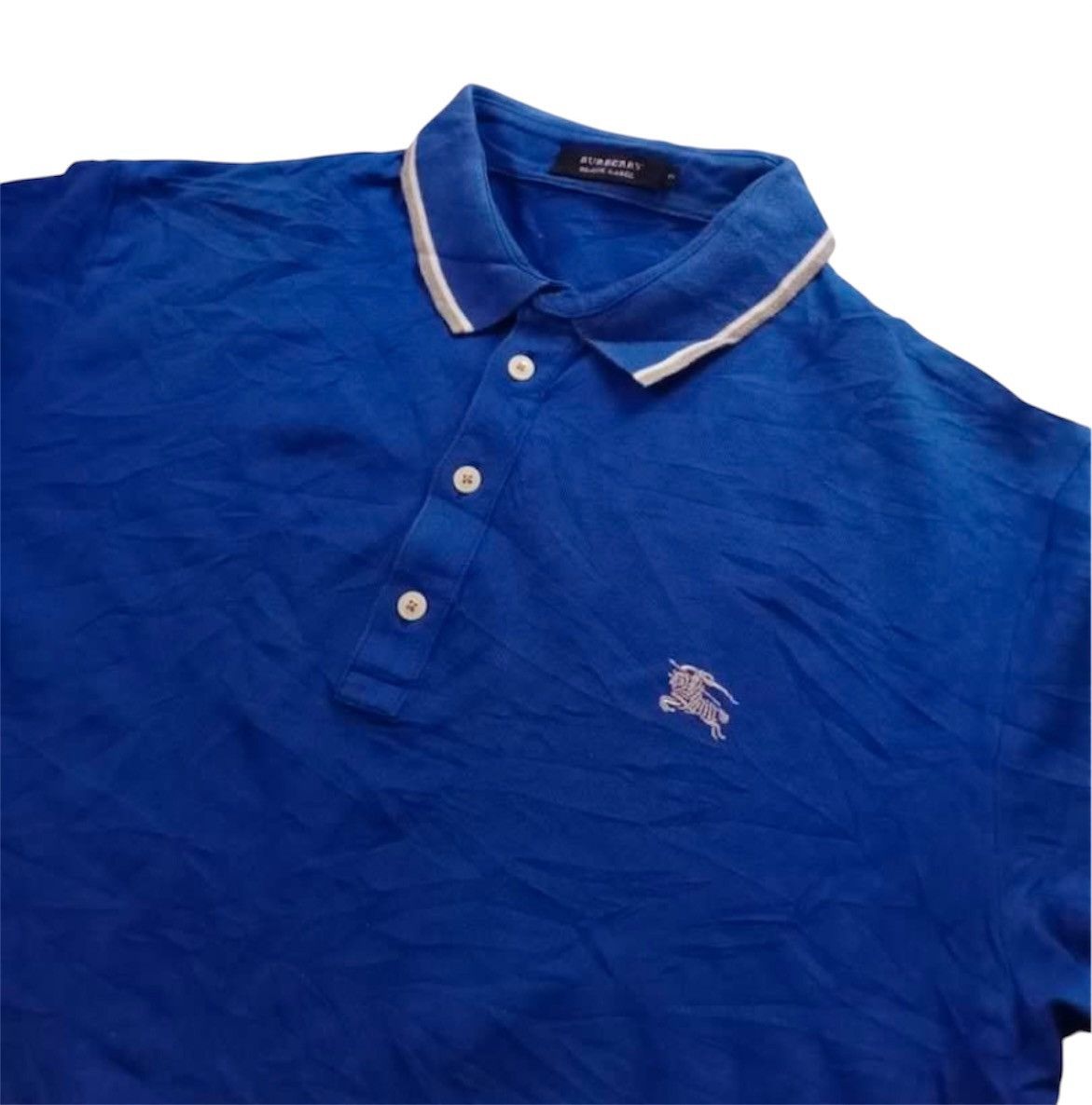 Burberry × Burberry Prorsum Burberry Black Label Blue Polos Size US L / EU 52-54 / 3 - 2 Thumbnail