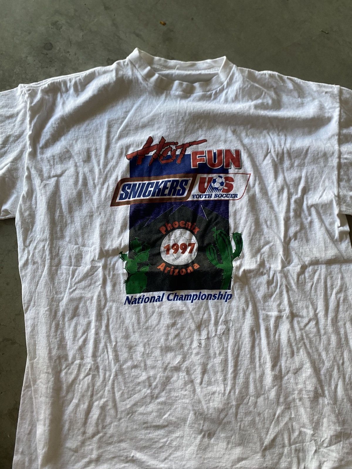 Adidas Vintage Adidas Soccer Tee 1997 Size US L / EU 52-54 / 3 - 1 Thumbnail
