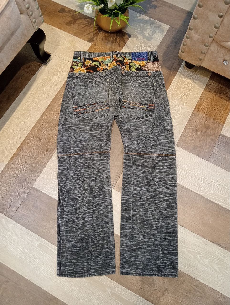 Japanese Brand JAPANESE BLUE TRICK SUKAJAN DENIM PANTS Size US 34 / EU 50 - 9 Thumbnail