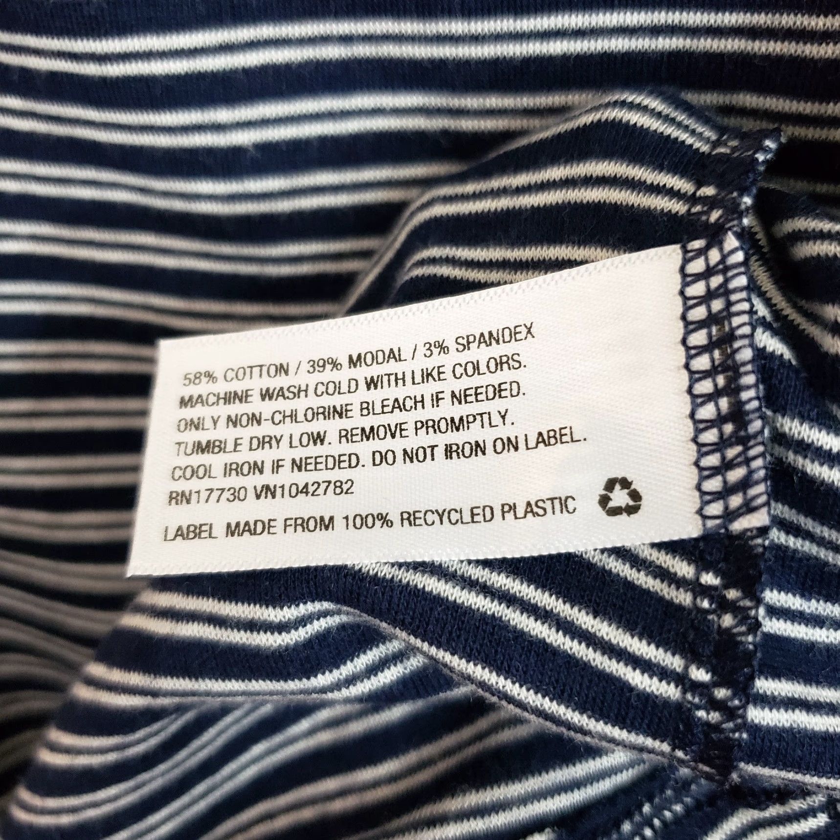 Vintage Isabel Maternity Womens Tank Top Sz Small Blue White Striped Scoop Neck Shirt Size S / US 4 / IT 40 - 6 Thumbnail