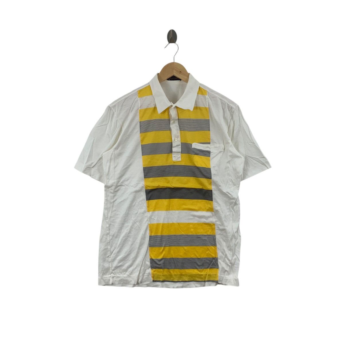 Vintage Vintage 90’ ALGEBRA JAPAN SPORTSWEAR Abstract Polo Tee Size US S / EU 44-46 / 1 - 1 Thumbnail