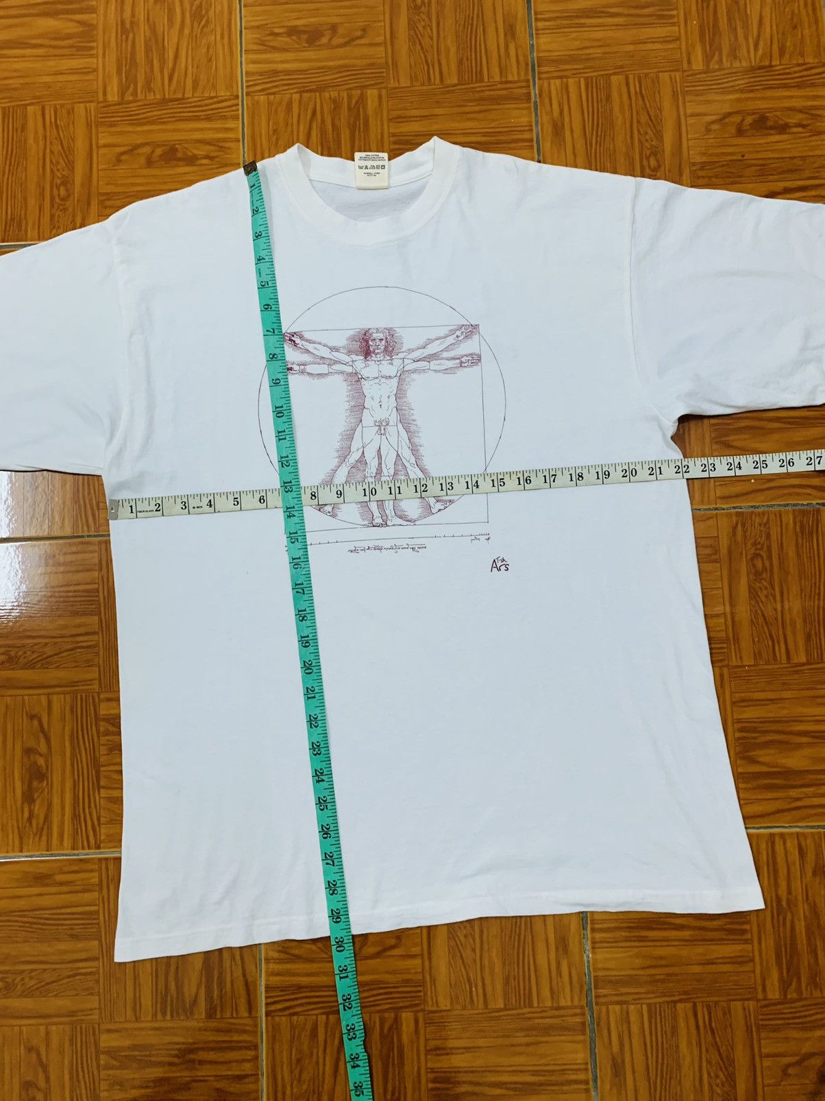 Jerzees × Other × Vintage Vintage Vitruvian Man Tshirt Size US L / EU 52-54 / 3 - 6 Thumbnail