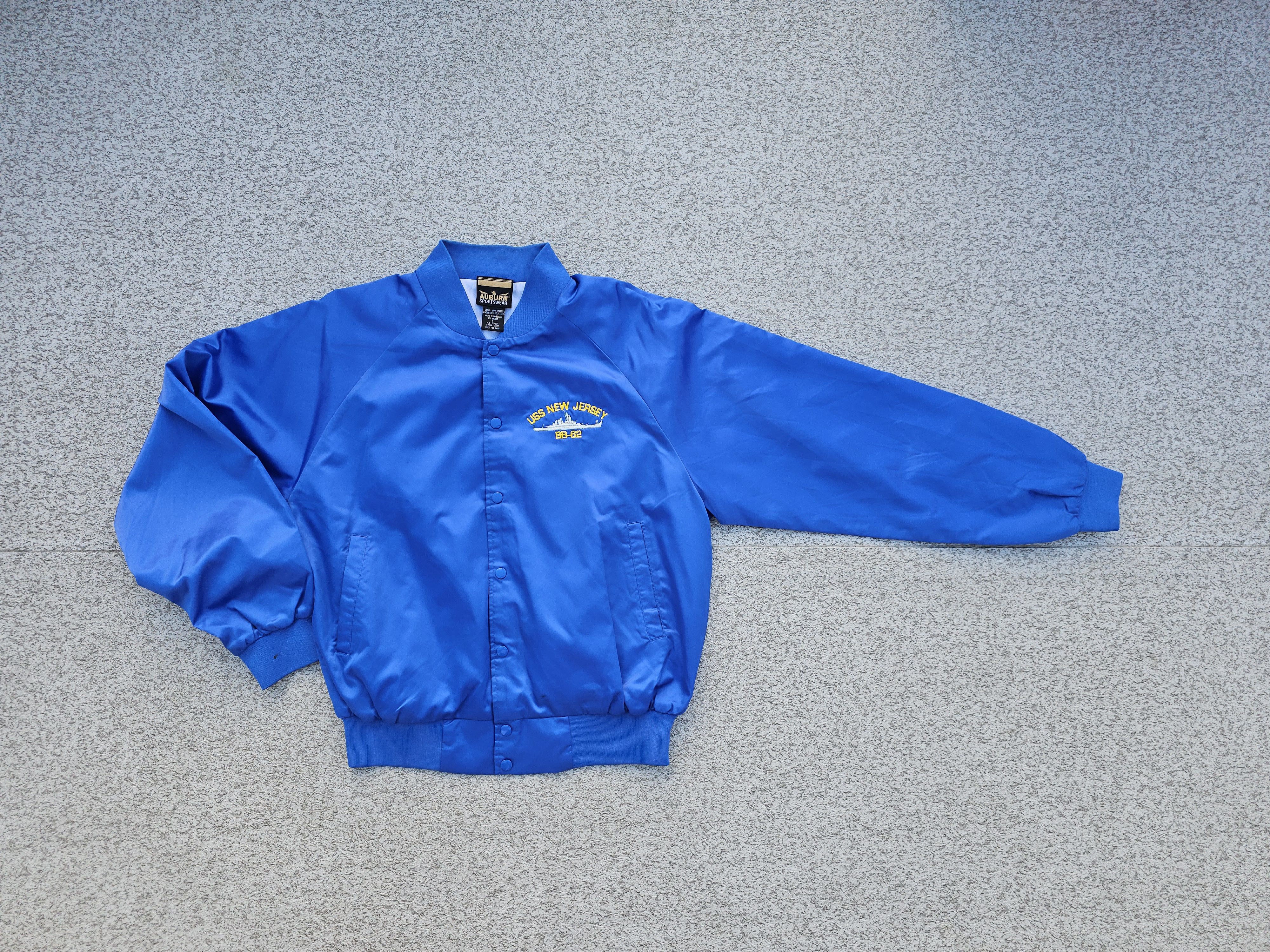 Auburn Sportswear × Vintage Crazy Vintage Navy Ship Souvenir Bomber Jacket Size US L / EU 52-54 / 3 - 1 Thumbnail
