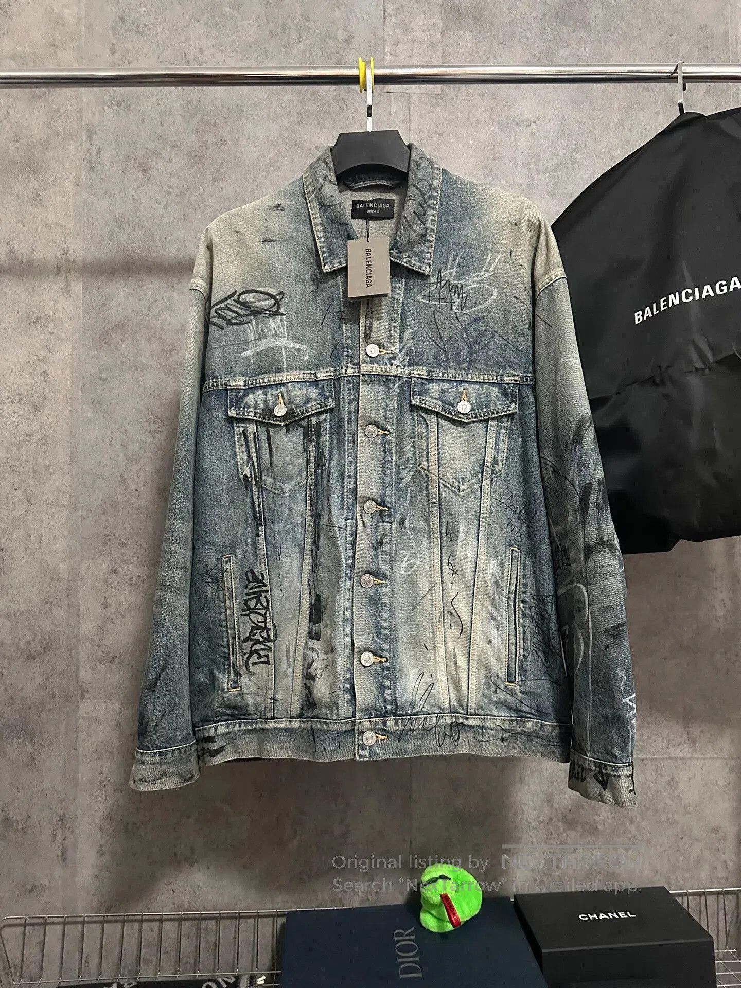 Balenciaga balenciaga graffiti denim jacket for men. Size US M / EU 48-50 / 2 - 1 Thumbnail