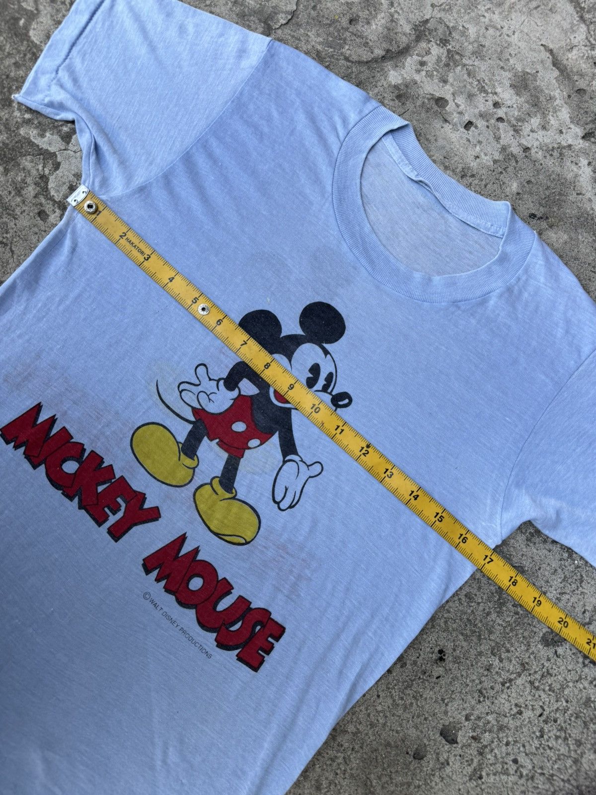 Vintage Vintage 70s,80s Mickey Mouse Tshirt Size US S / EU 44-46 / 1 - 7 Thumbnail