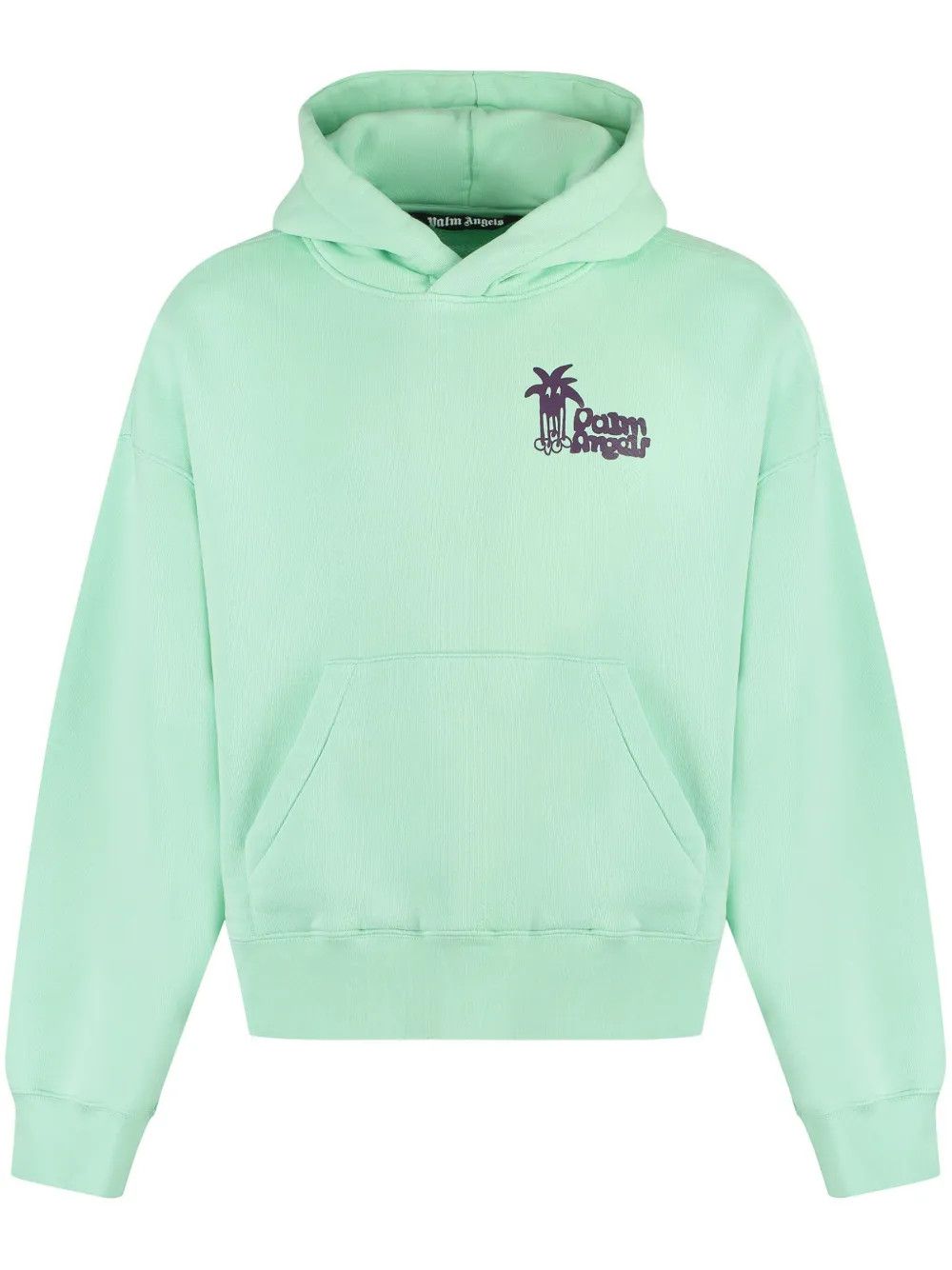 Palm Angels o1y0325 Logo Hoodie in Bright Green Size US XS / EU 42 / 0 - 1 Thumbnail