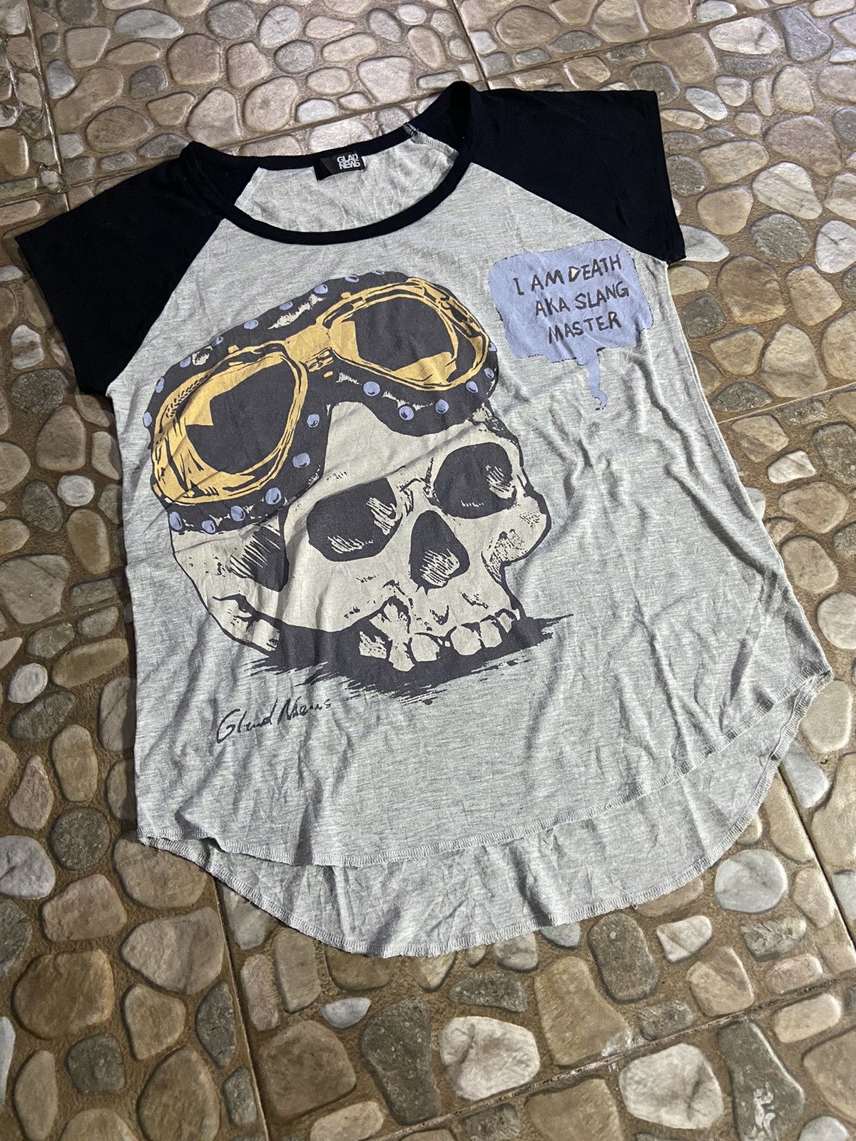 Hysteric Glamour × Japanese Brand VTG Y2K glad news punk skuls tee Size M / US 6-8 / IT 42-44 - 2 Thumbnail