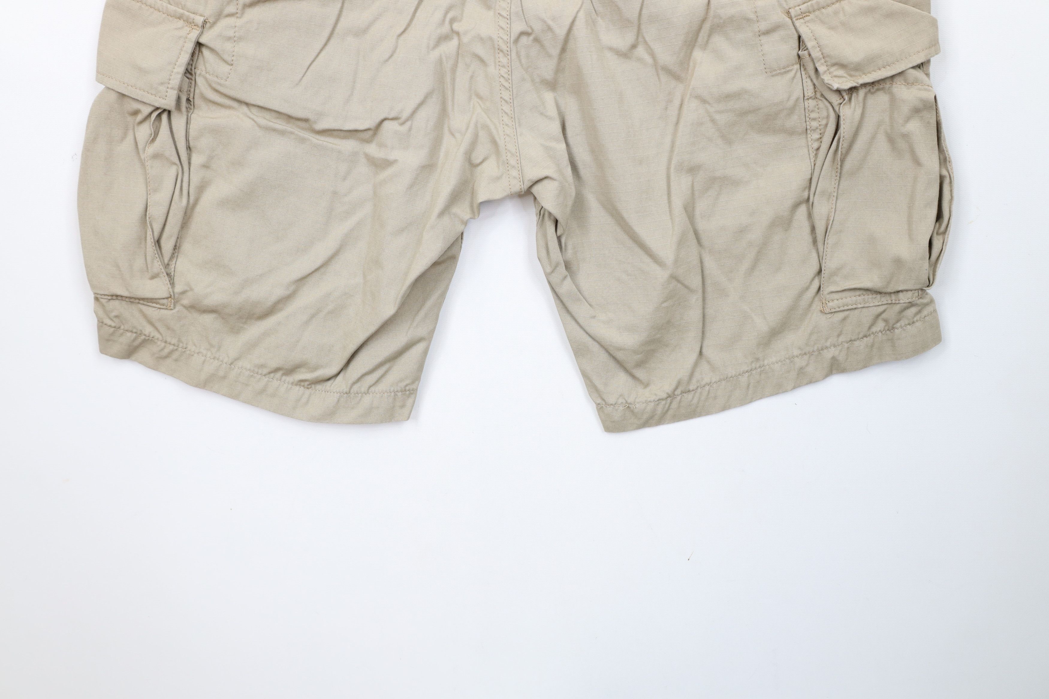 Levi's × Vintage Vintage Y2K Levis Relaxed Fit Cargo Shorts Beige Cotton Size US 32 / EU 48 - 11 Thumbnail