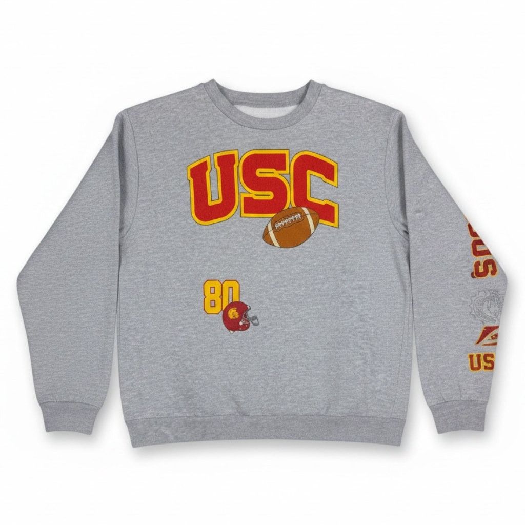 Ripple Junction Ripple Junction USC Womens Med Gray Retro Graphic Sweatshirt Size M / US 6-8 / IT 42-44 - 1 Thumbnail