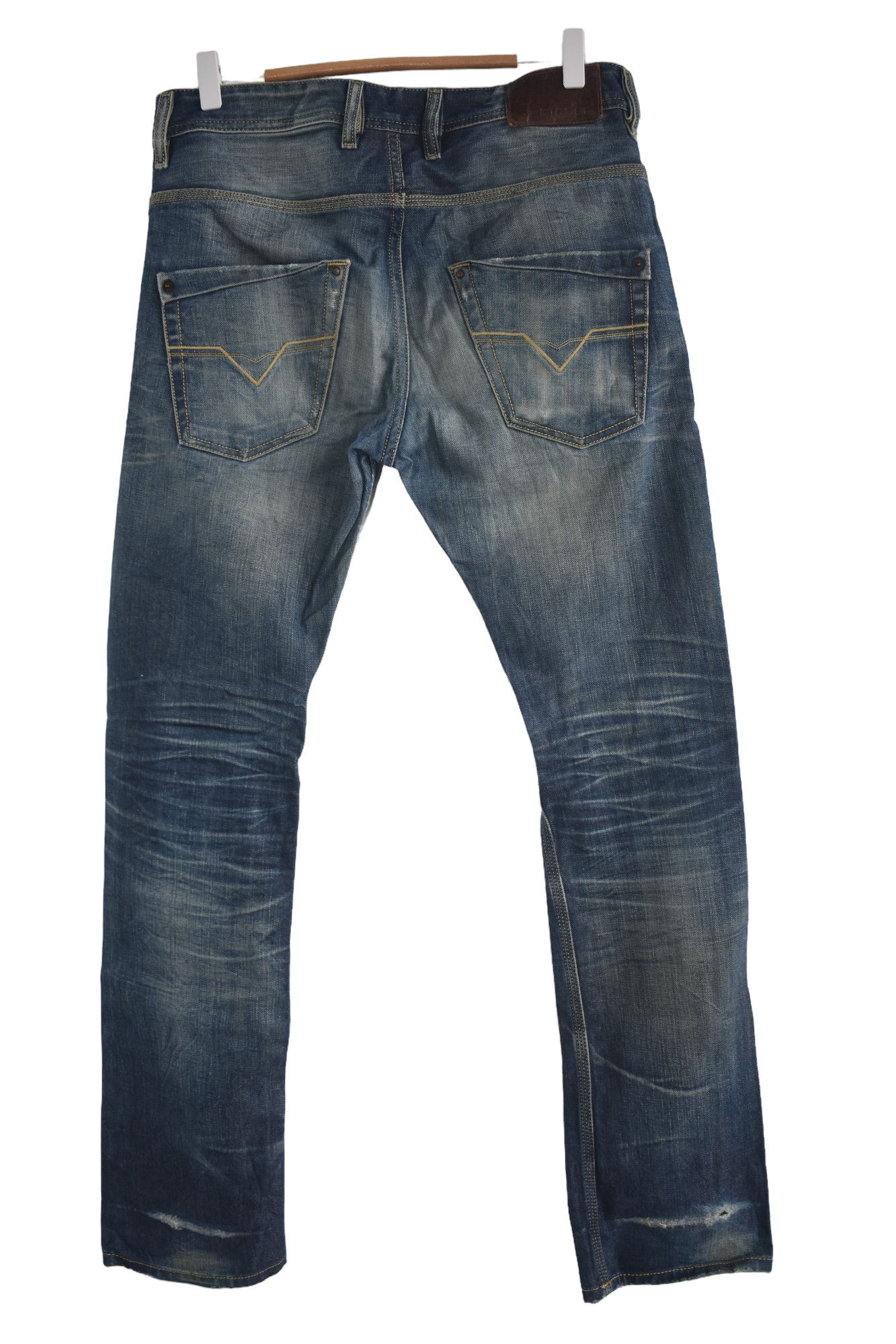 Diesel × Jean Diesel Krooly Distress Jeans W31 Size US 31 - 6 Thumbnail