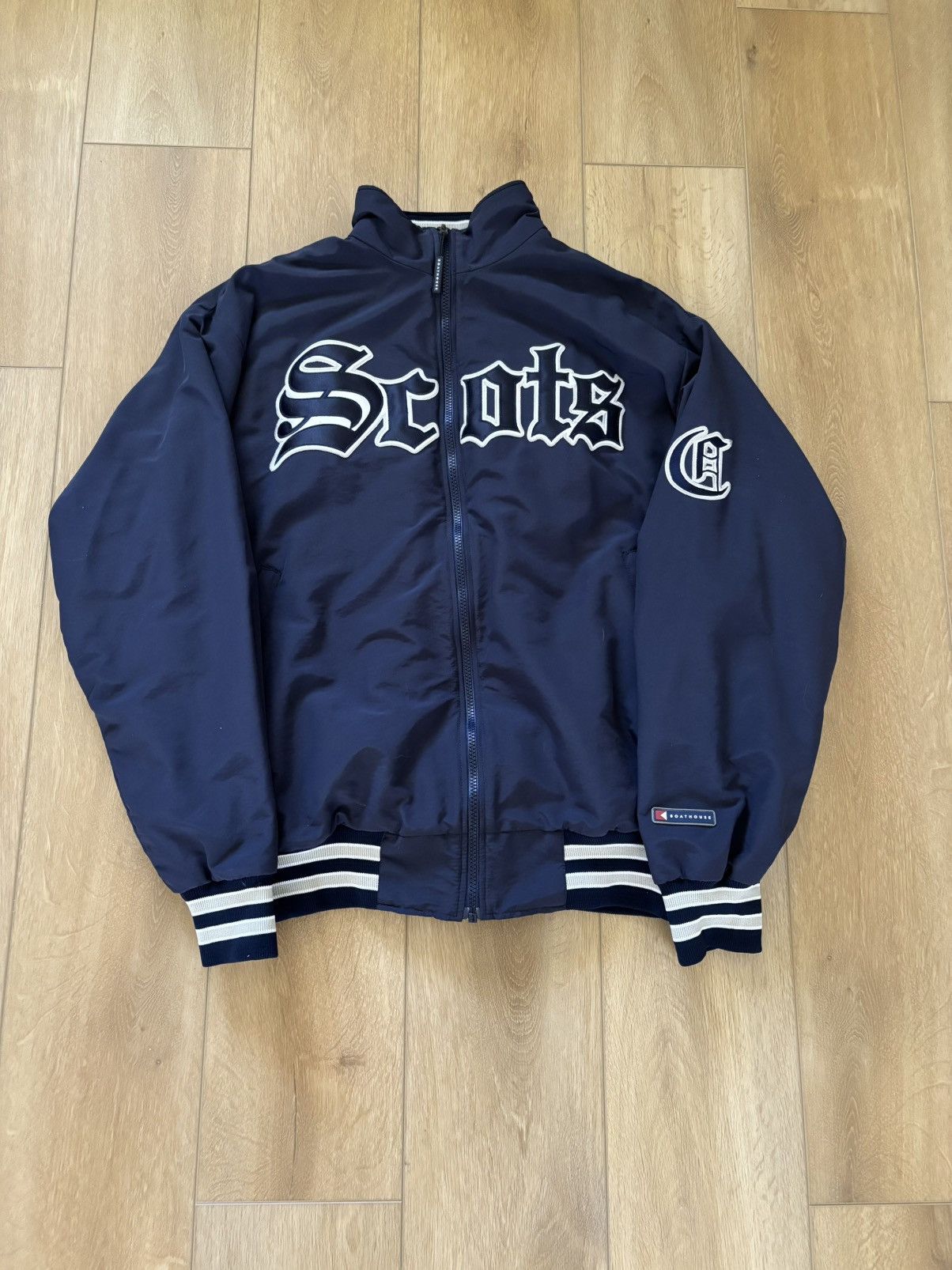 Vintage Vintage Scots hs varsity jacket Size US L / EU 52-54 / 3 - 1 Thumbnail