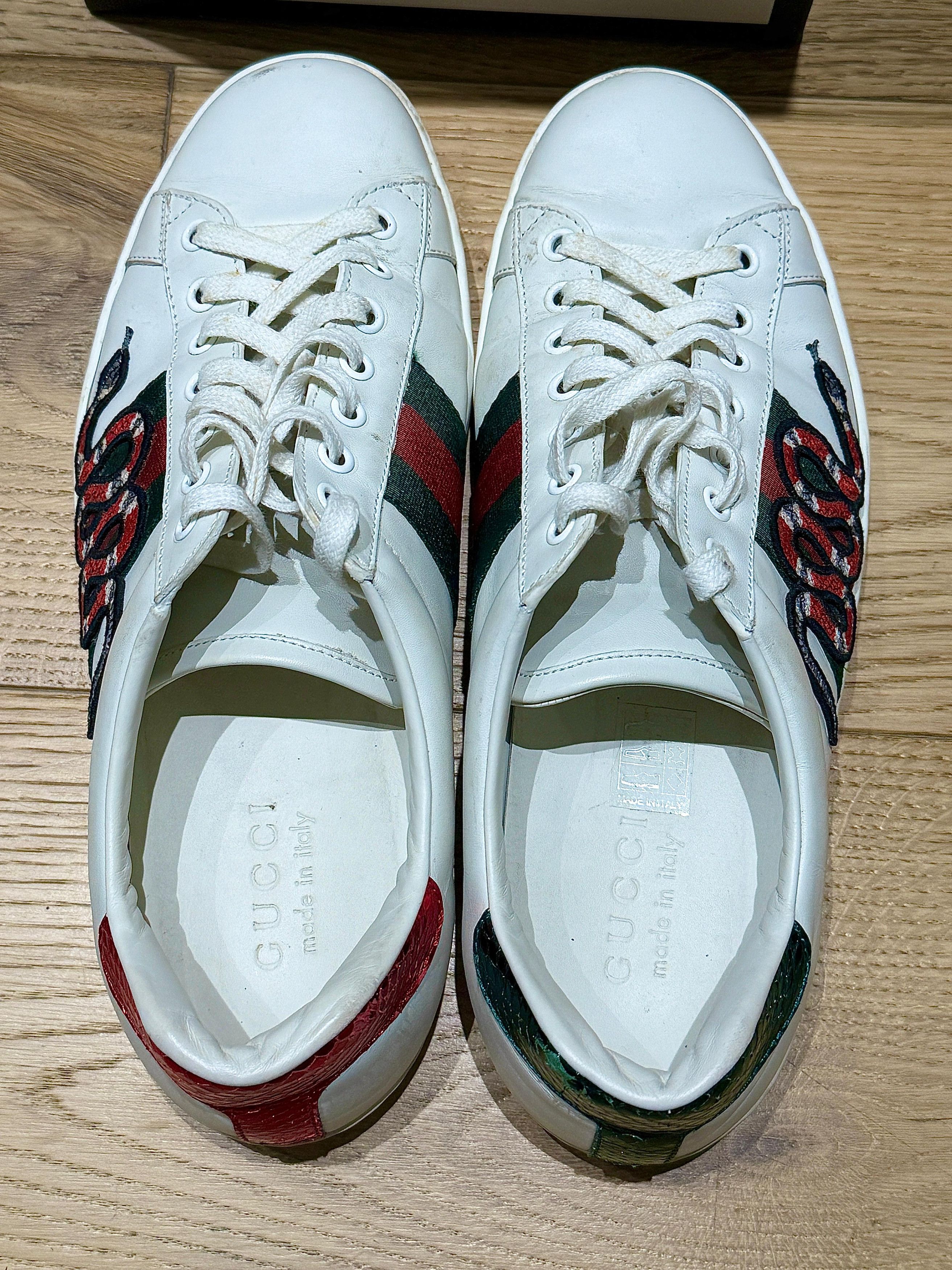 Gucci Gucci Snake Ace Embroided Sneakers Size US 8 / EU 41 - 6 Thumbnail