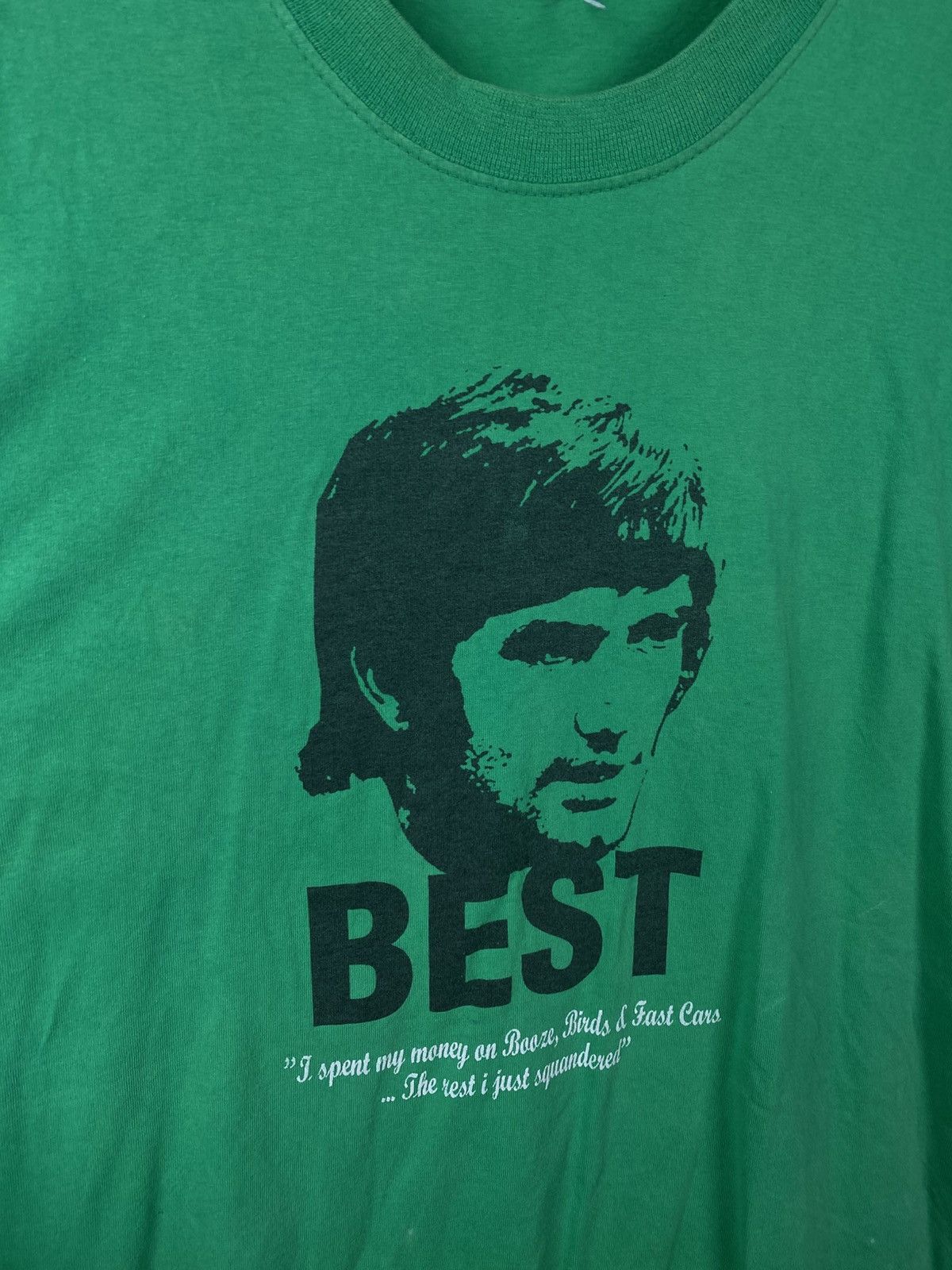 Vintage ⚽️Vintage 00s T-Shirt Football George Best Tribute VTG Tee⚽️ Size US XL / EU 56 / 4 - 10 Thumbnail