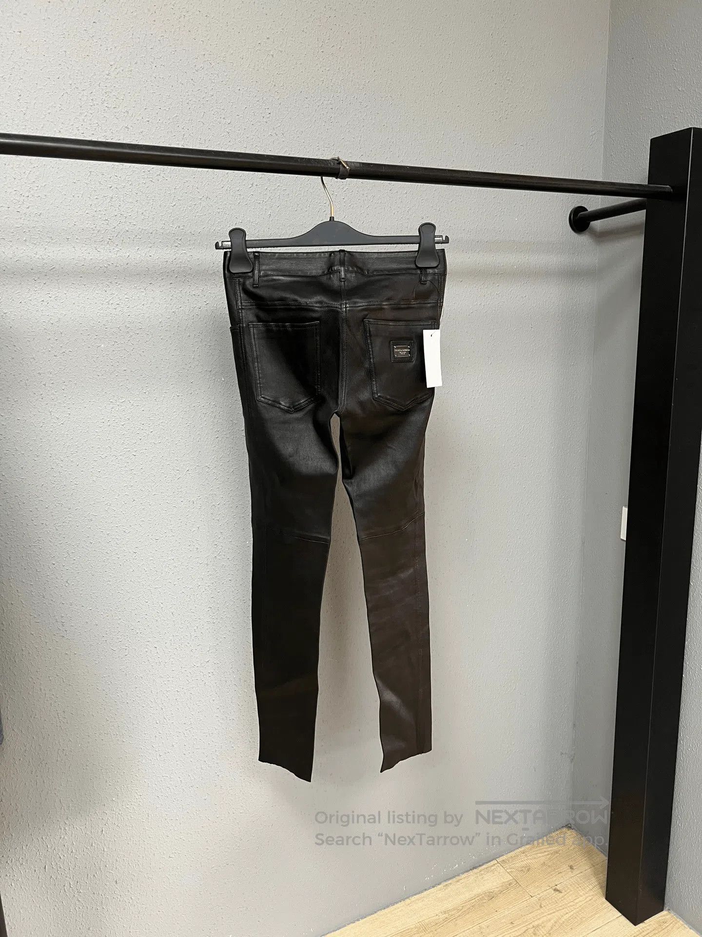 Dolce & Gabbana D&G Goatskin Leather Pants. Size 35" - 2 Thumbnail
