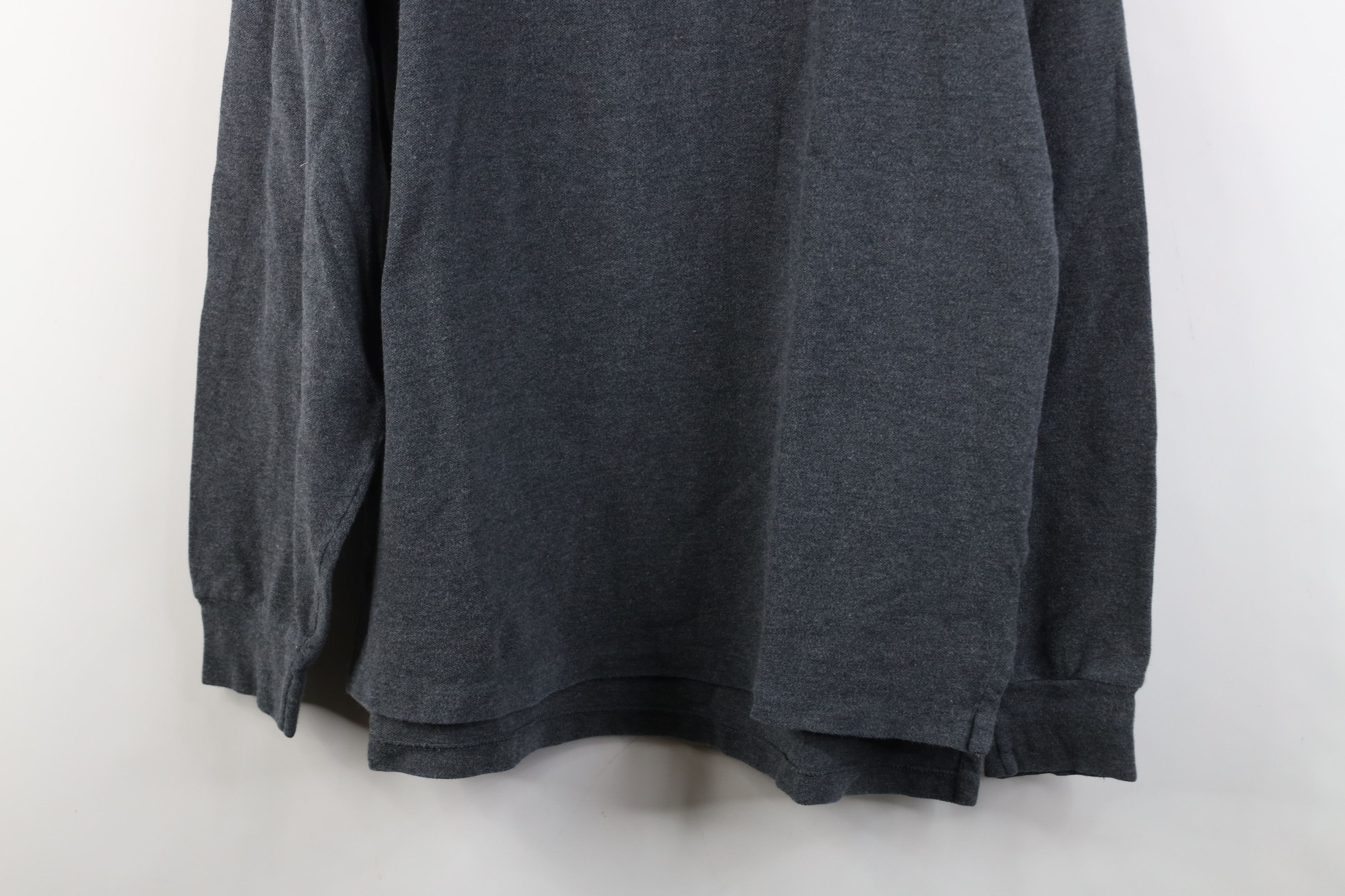 Polo Ralph Lauren Vintage 90s Ralph Lauren Long Sleeve Rugby Polo Shirt Gray Size US L / EU 52-54 / 3 - 3 Thumbnail