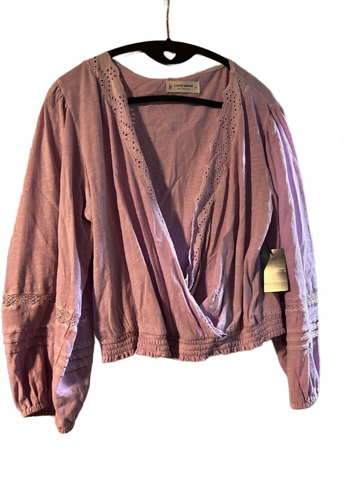 Lucky Brand Lucky Brand Women's Lilac Wrap Top - New with Tags Size M / US 6-8 / IT 42-44 - 1 Thumbnail
