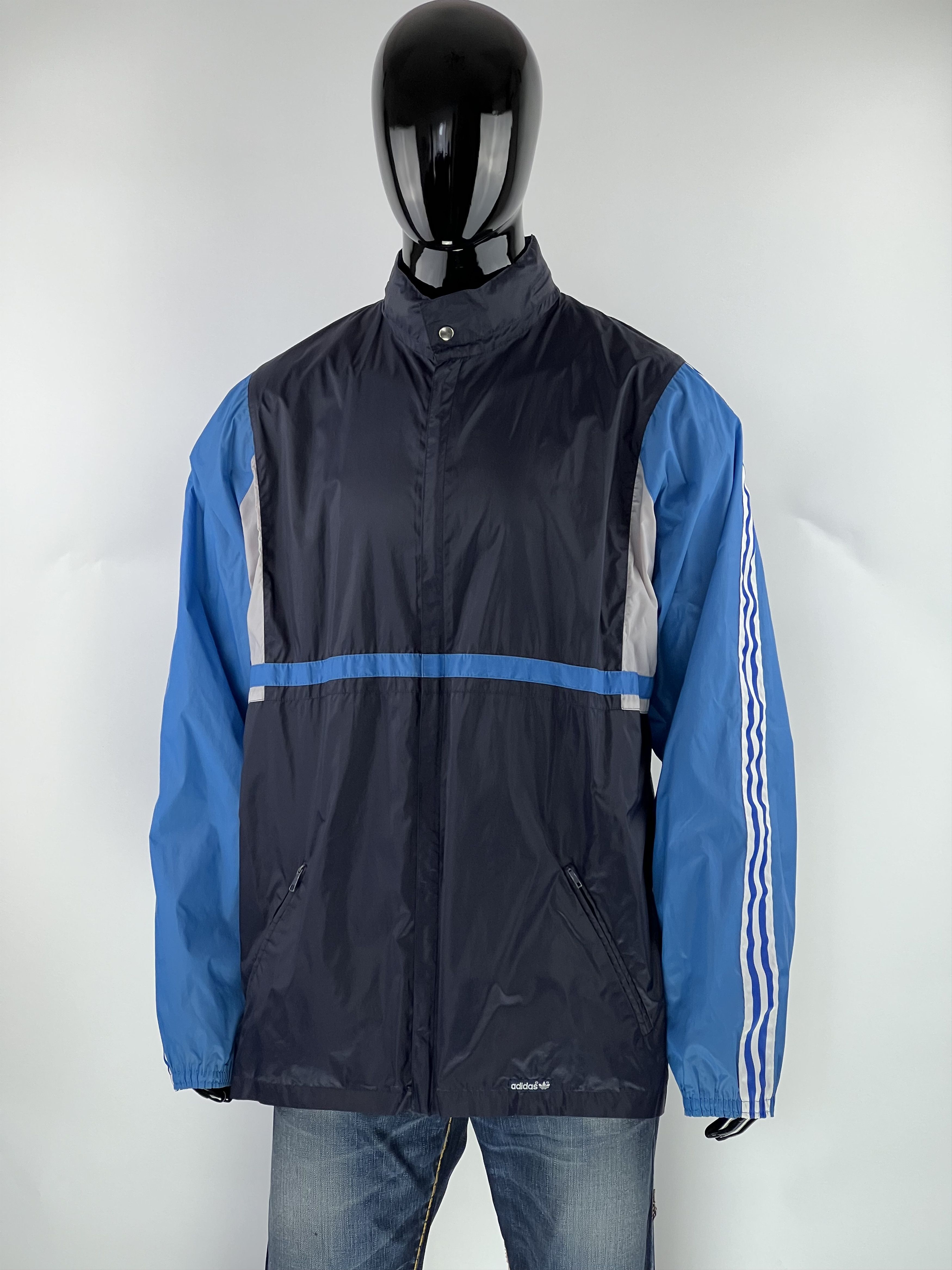 Adidas × Vintage 80s Adidas Vintage Hooded Jacket Size XL Size US XL / EU 56 / 4 - 1 Thumbnail