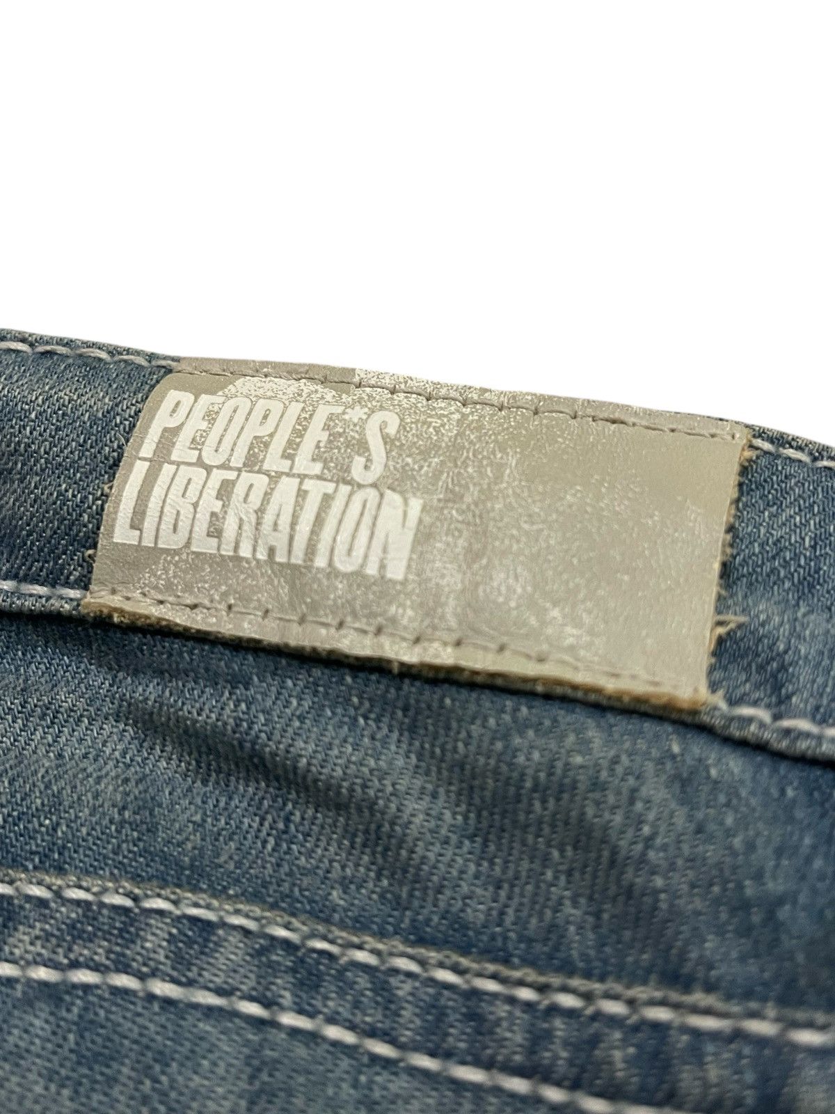 Japanese Brand FLARE 💥 People’s Liberation Washed Denim Size 33" - 15 Thumbnail