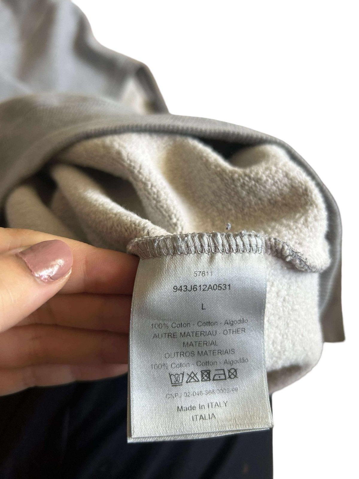 Dior Dior CD Grey Sweater Size US L / EU 52-54 / 3 - 4 Thumbnail