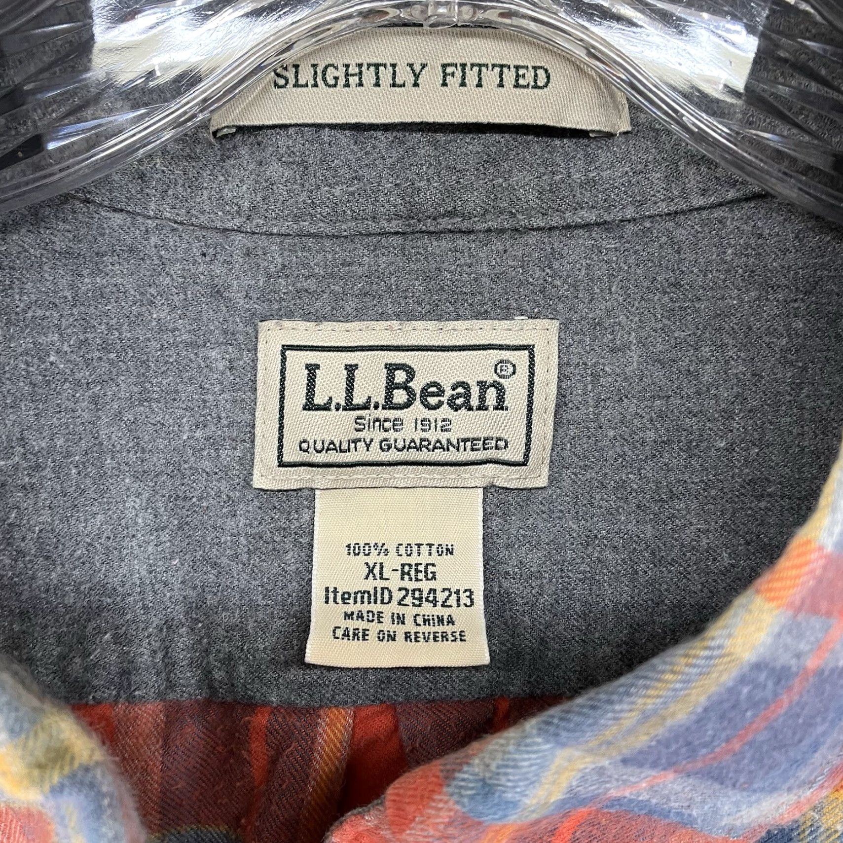 Vintage L.L.Bean Button-Up Shirt Men’s XL Orange Plaid Flannel Long Sleeve Casual Size US XL / EU 56 / 4 - 3 Thumbnail