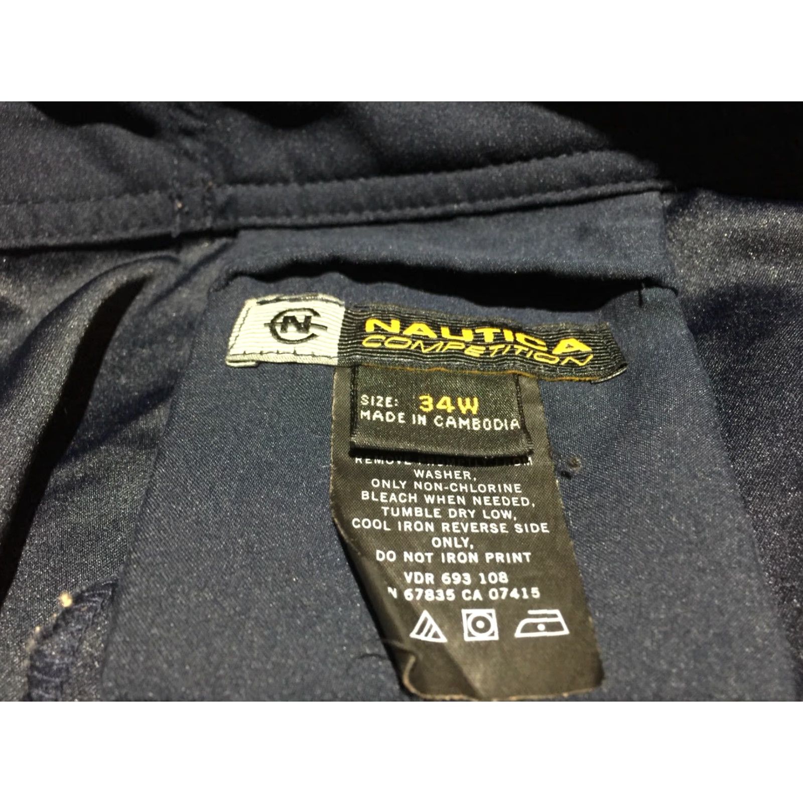 Nautica VINTAGE Nautica Swim Trunks Competition Mens Size 34 Blue 90s Spellout Size US 34 / EU 50 - 5 Thumbnail