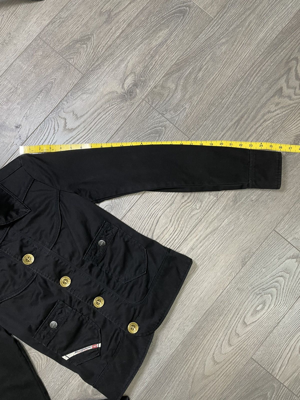 Diesel Vintage Y2K Diesel Industry Black Moto Utility Jacket XS Size XS / US 0-2 / IT 36-38 - 9 Thumbnail
