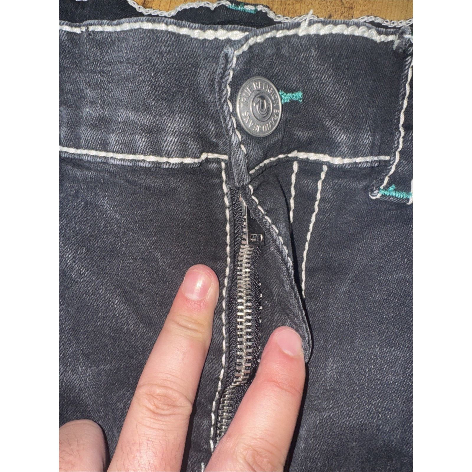 True Religion × Vintage True Religion Ricky Relaxed Fit Jeans Black 40x34 Size US 40 / EU 56 - 5 Thumbnail
