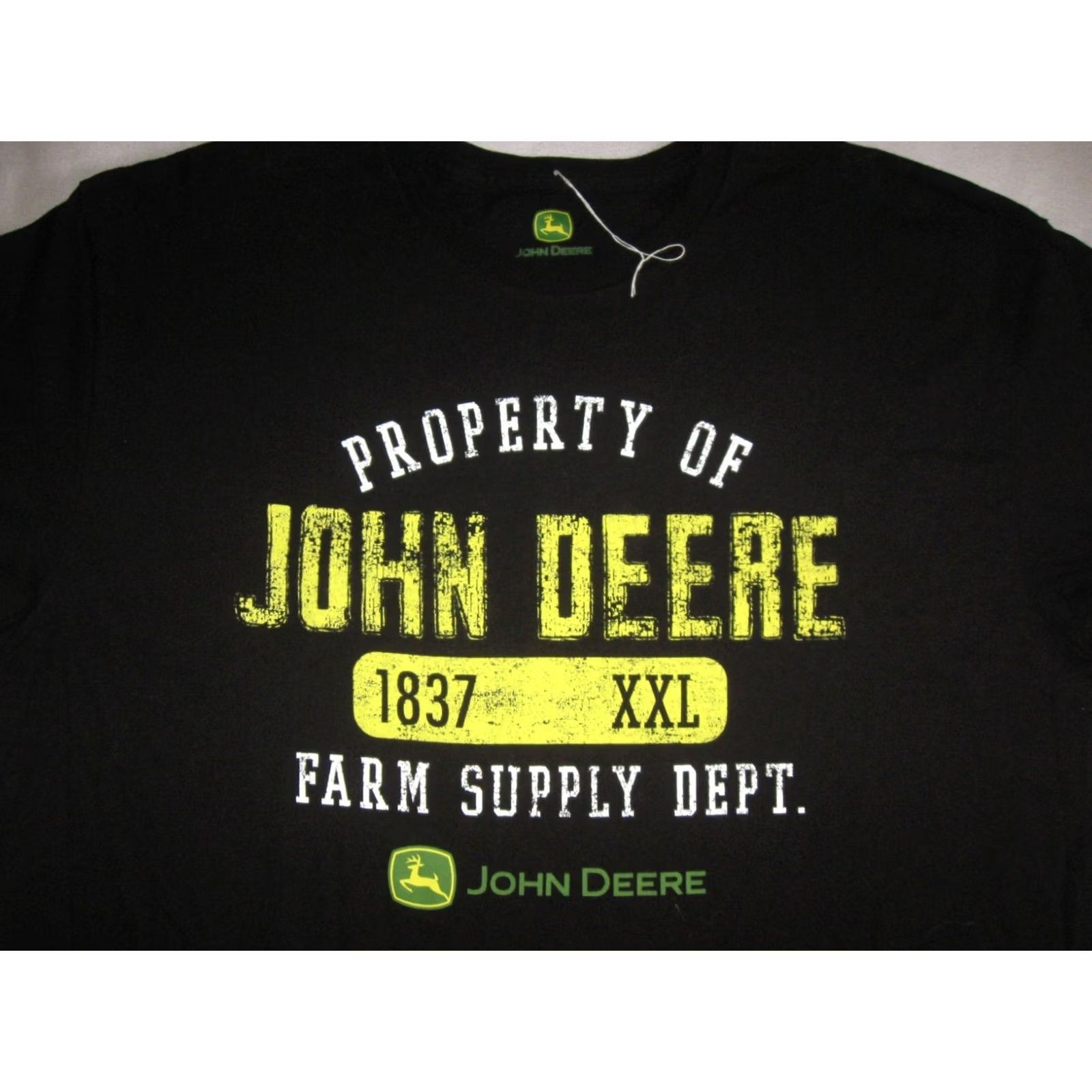 John Deere John Deere T-Shirt Men's XL Black Cotton Graphic Print Farming USA Outdoor Shirt Dressy? Size US XL / EU 56 / 4 - 3 Thumbnail