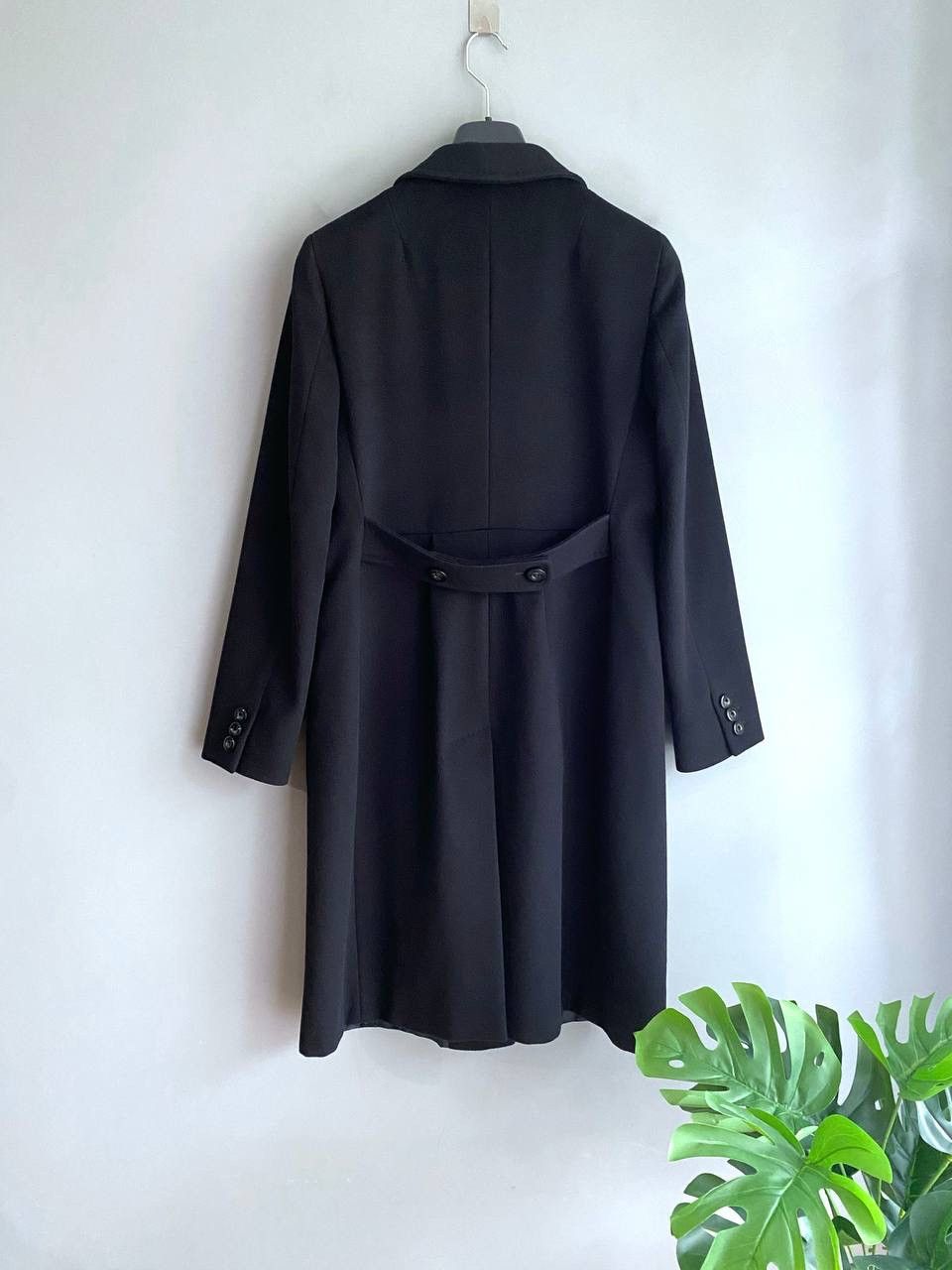 Designer × Max Mara Max Mara Studio Women's Wool Black Coat Size M / US10 / UK12 Size M / US 6-8 / IT 42-44 - 12 Thumbnail