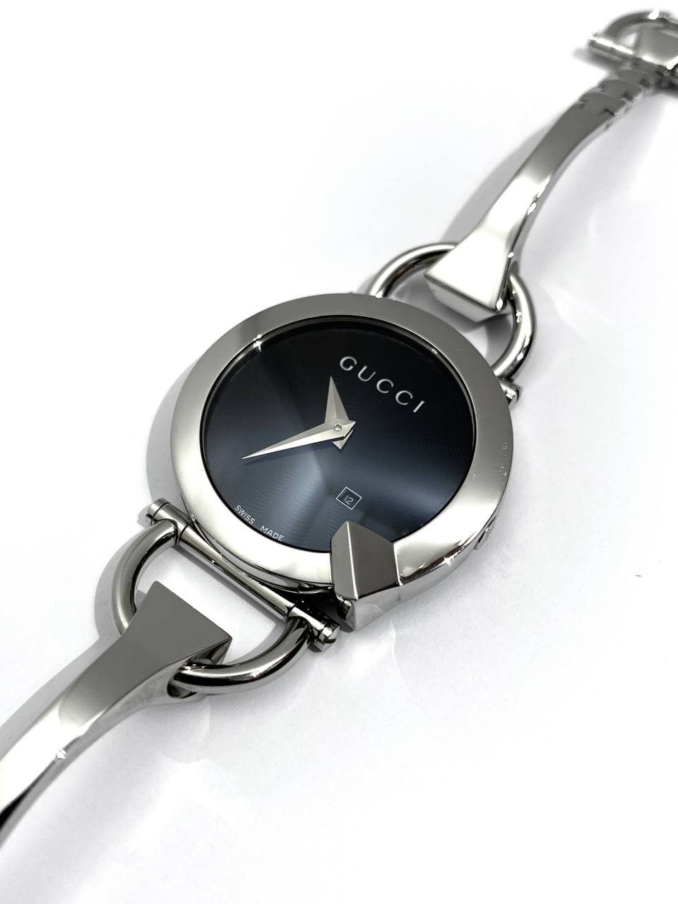 Gucci Gucci GG Logo Chiodo Horsebit Bracelet Steel Wrist Watch Size ONE SIZE - 4 Thumbnail