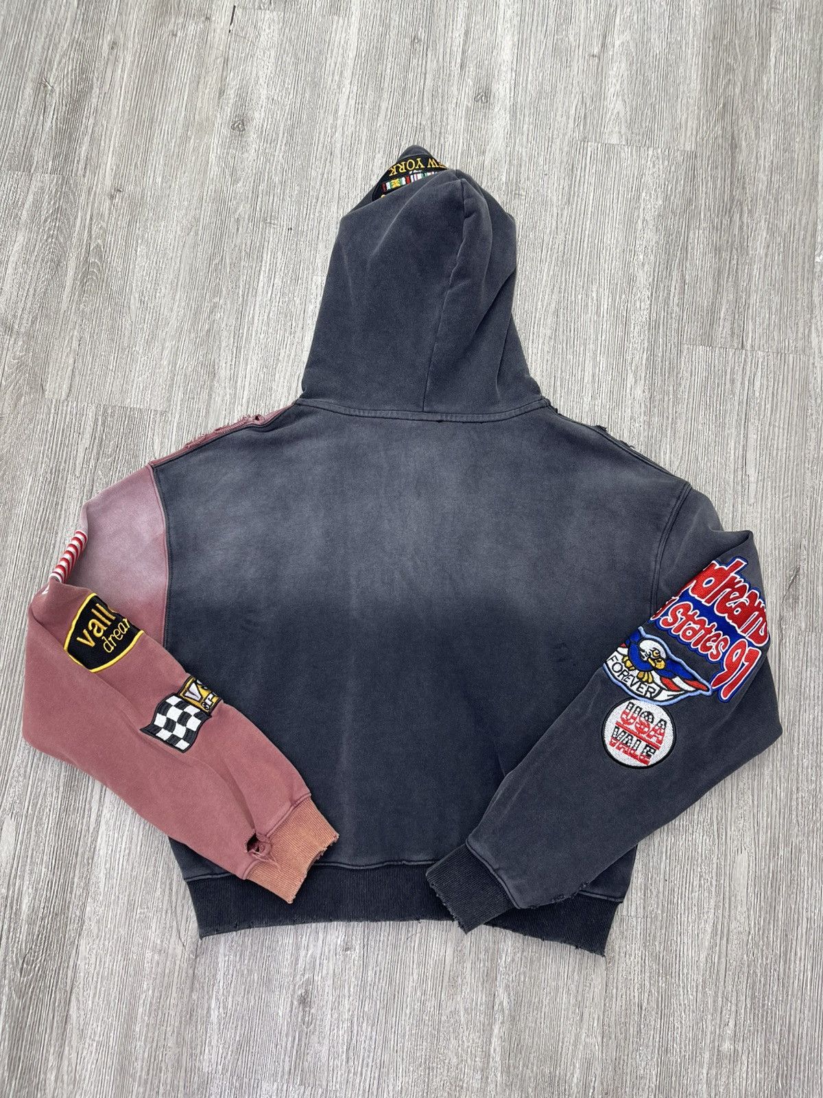 Vale Vale two face zip up hoodie (black/red) Size US S / EU 44-46 / 1 - 2 Thumbnail