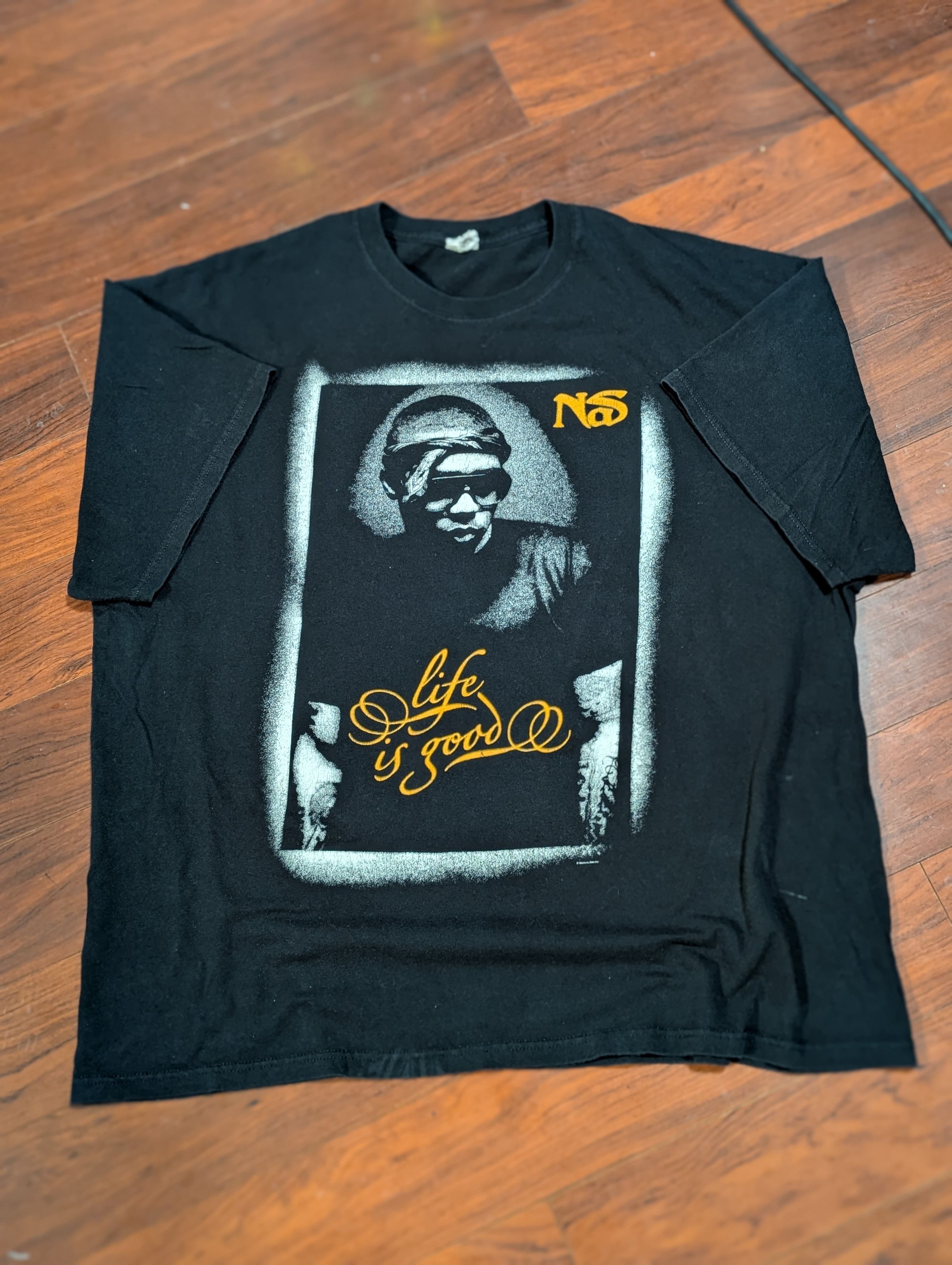 Rap Tees Vintage Nas "Life is Good" Rap T-shirt Size US XXL / EU 58 / 5 - 1 Thumbnail