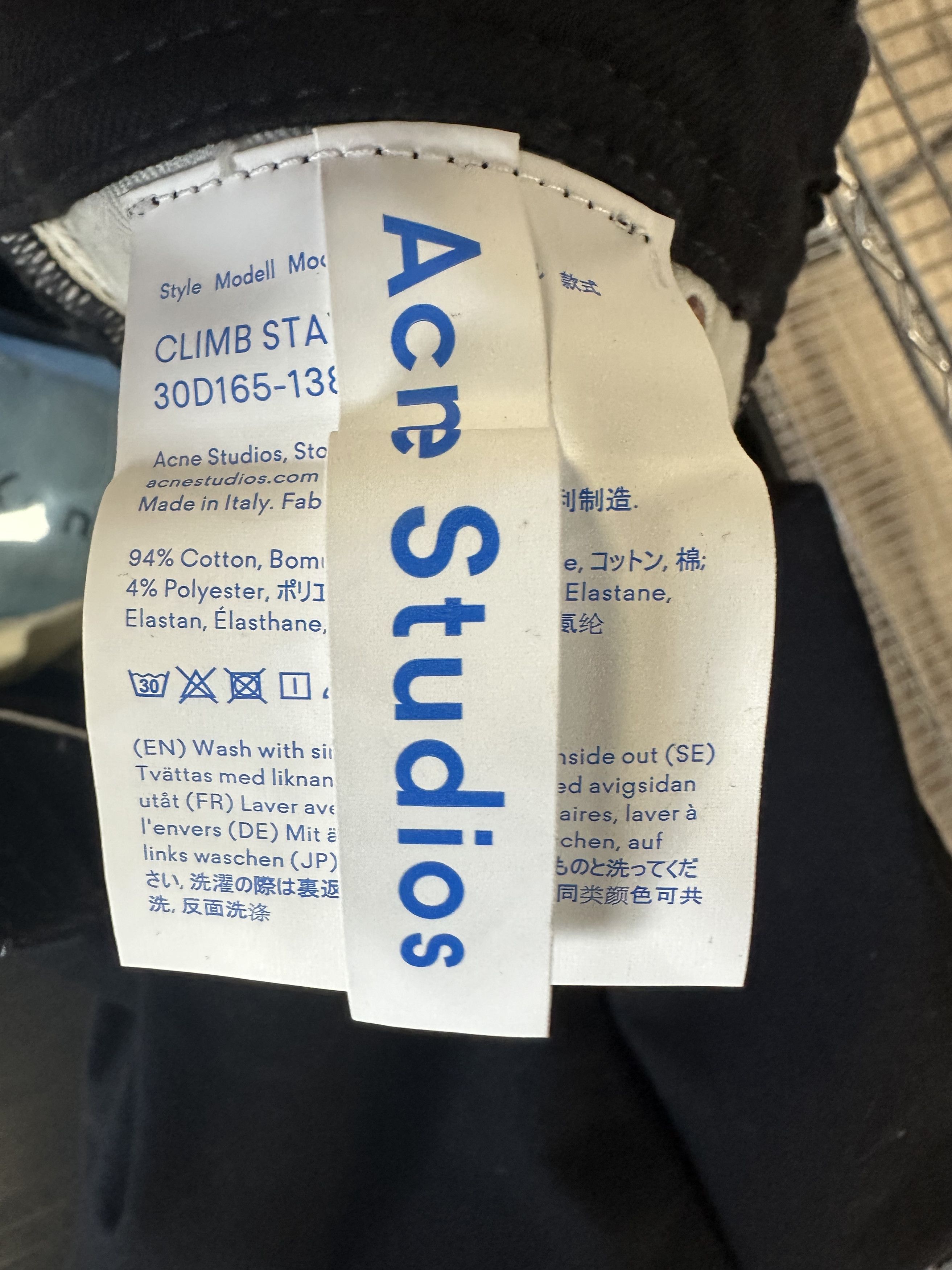 Acne Studios Acne Studios Black Skinny Fit Jeans Size 25" / US 0 / IT 36 - 2 Thumbnail
