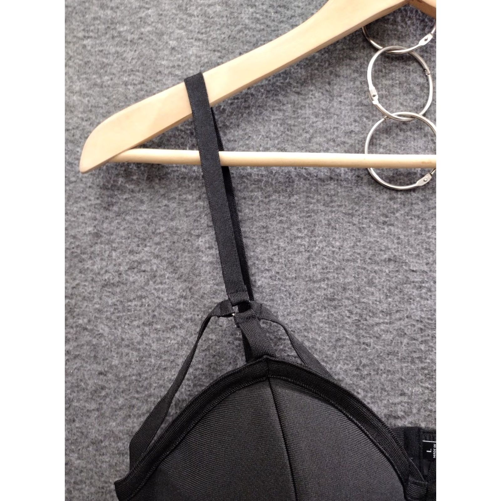 Vintage Codigo Sexy Strappy Black Women's Bra Size L Size ONE SIZE - 3 Thumbnail