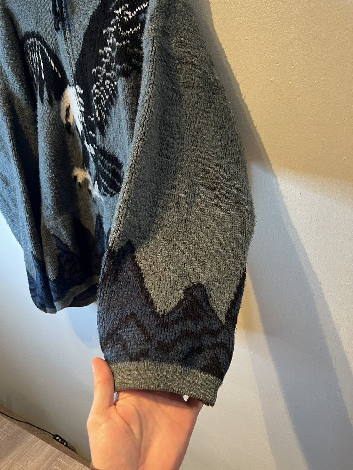 Vintage Vintage Tejidos Ruminahui Eagle Sweater Adult L Zip Up Wool Size US L / EU 52-54 / 3 - 3 Thumbnail