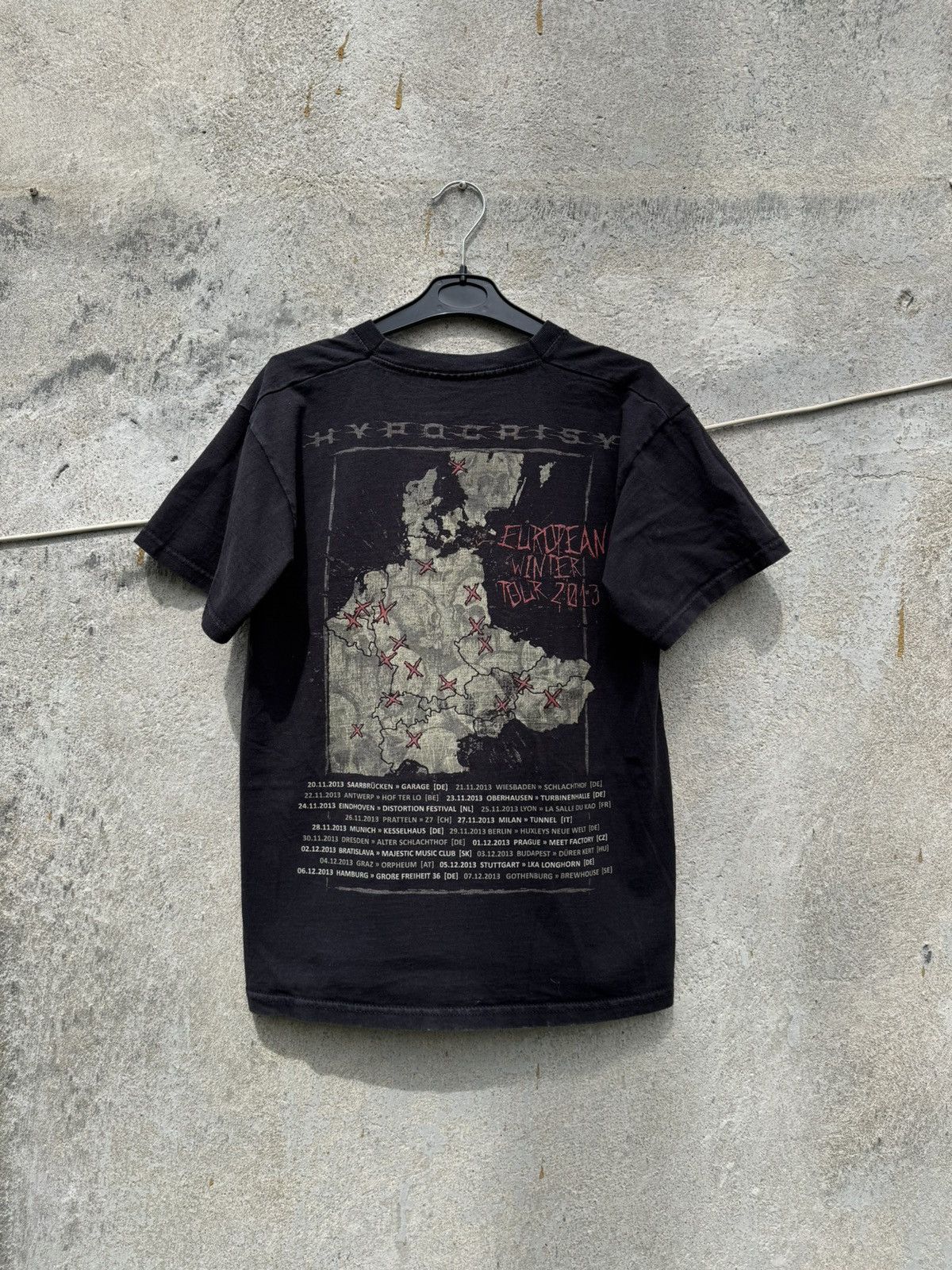 Band Tees 2013 Hypocrisy End of Disclosure EU Tour Tee Death Metal Size US S / EU 44-46 / 1 - 2 Thumbnail