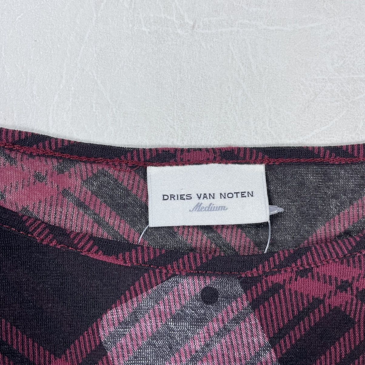 Dries Van Noten Dries Van Noten Plaid mesh longsleeve Size M / US 6-8 / IT 42-44 - 9 Thumbnail