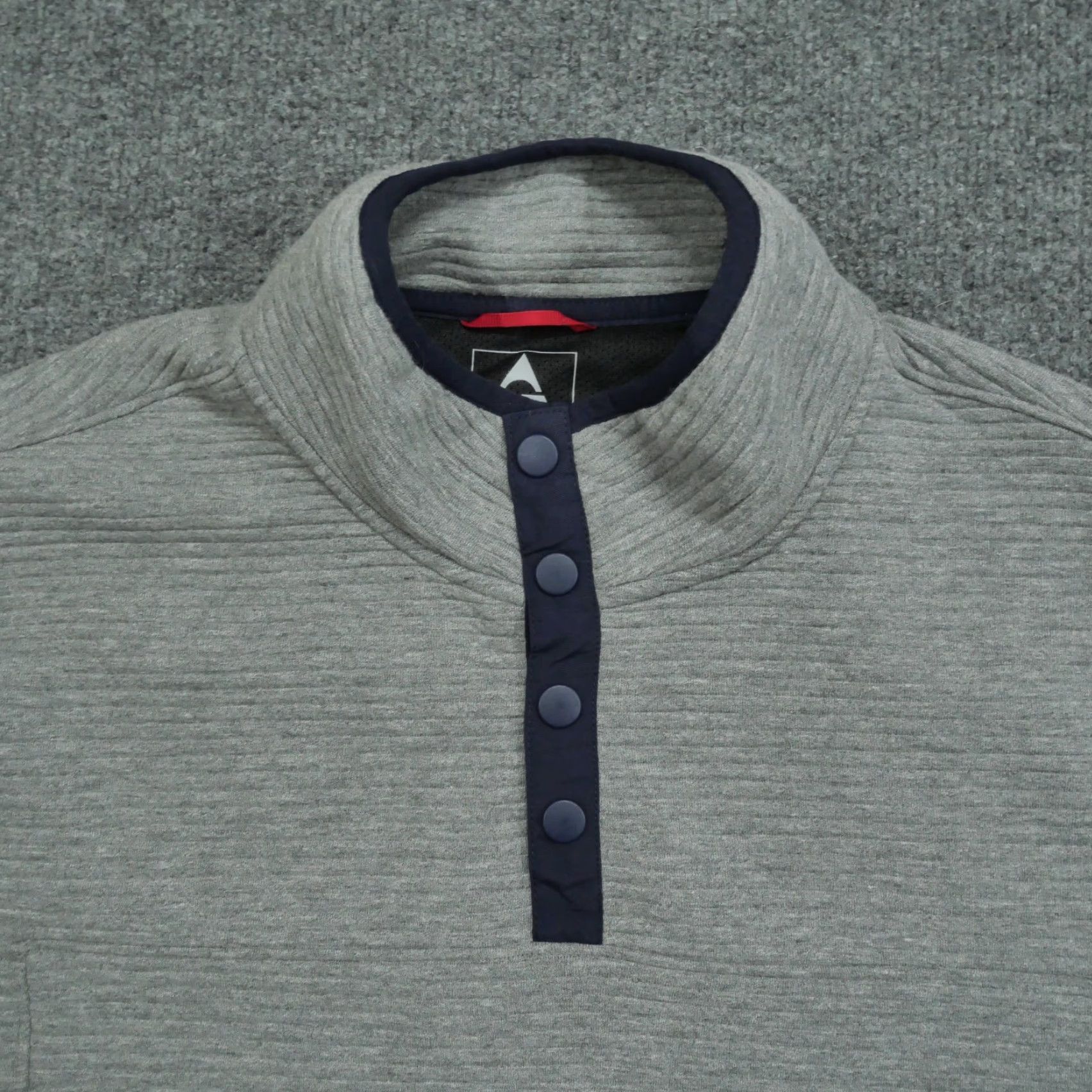 KangaROOS Gerry Sweatshirt Mens XL Gray Pullover Snap Jacket Outdoor Kangaroo Pocket National Size US XL / EU 56 / 4 - 3 Thumbnail