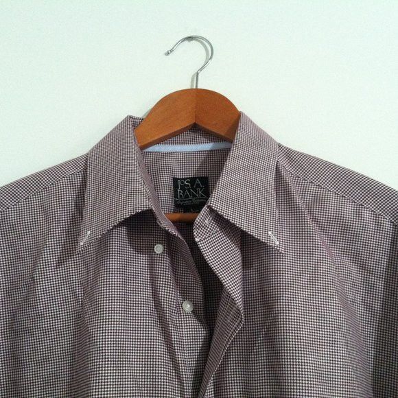Jos. A. Bank JOS.A.BANK MENS PURPLE 100%COTTON CASUAL SHIRT SIZE: L Size US L / EU 52-54 / 3 - 1 Thumbnail