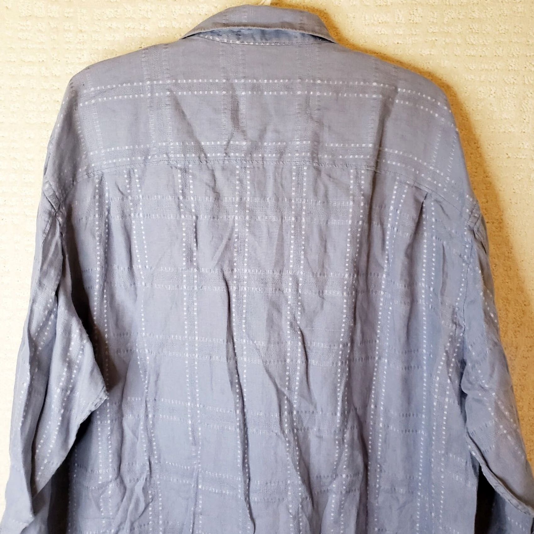 Tommy Bahama VINTAGE Tommy Bahama Shirt 2XL Button-Down Long Sleeve Blue 100% Linen Relaxed Mens Shirt Size US XXL / EU 58 / 5 - 6 Thumbnail