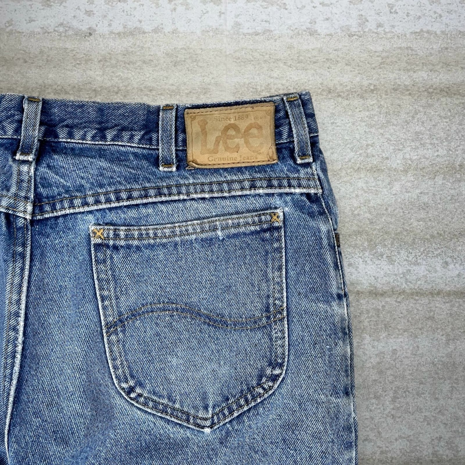 Lee Vintage 90s Lee MR Jeans 34x30 Regular Straight Medium Wash Size US 34 / EU 50 - 3 Thumbnail