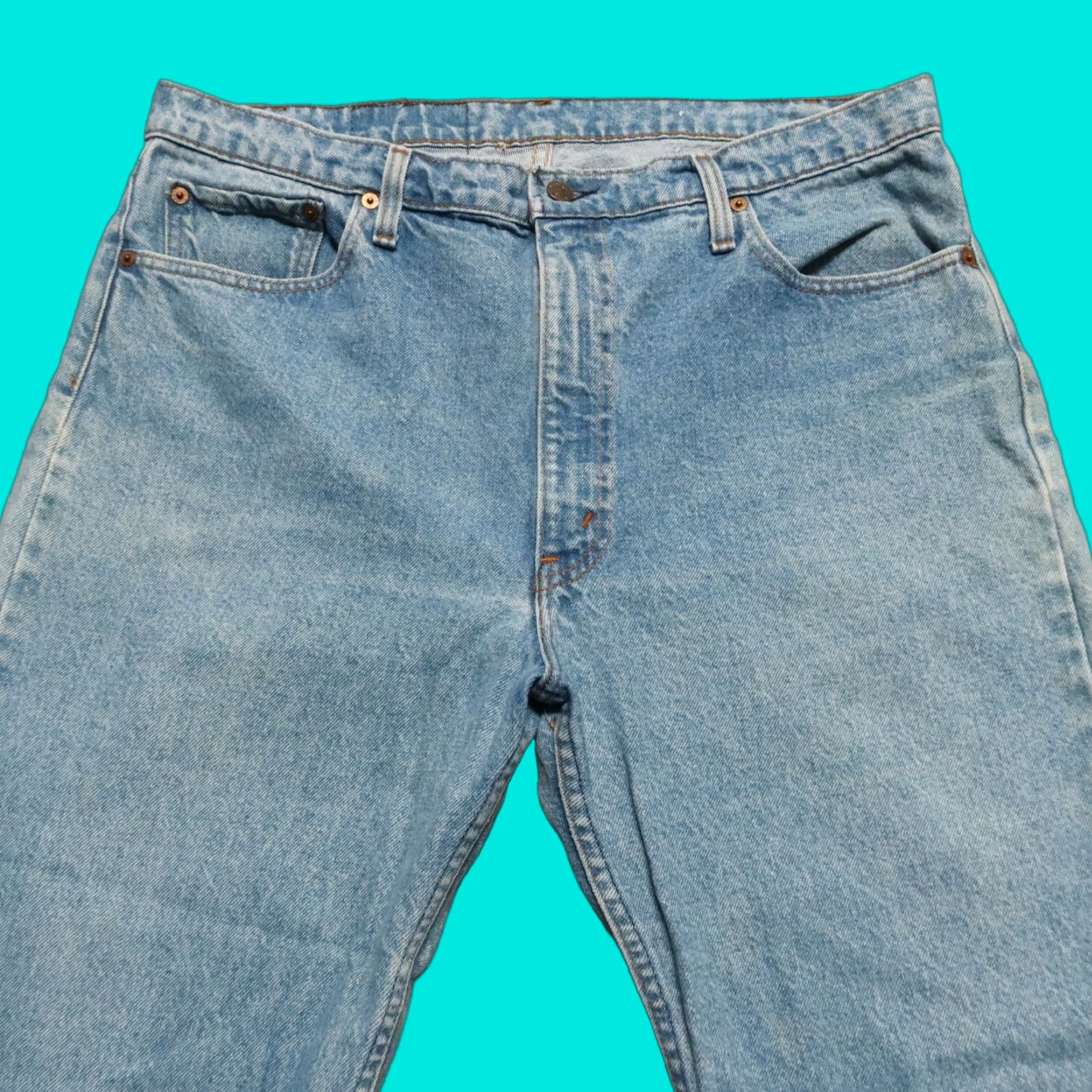 Levi's VINTAGE Levi's 505 Jeans Men Denim Light Wash 37 28 1/2 90s 505 Size US 37 - 1 Thumbnail