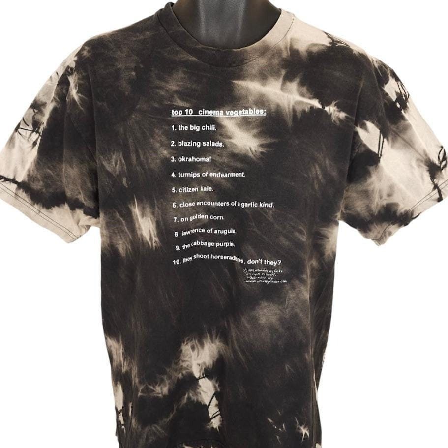 Vintage Vintage Movie Vegetables T Shirt Mens Size Large Black 90s Size US L / EU 52-54 / 3 - 1 Thumbnail