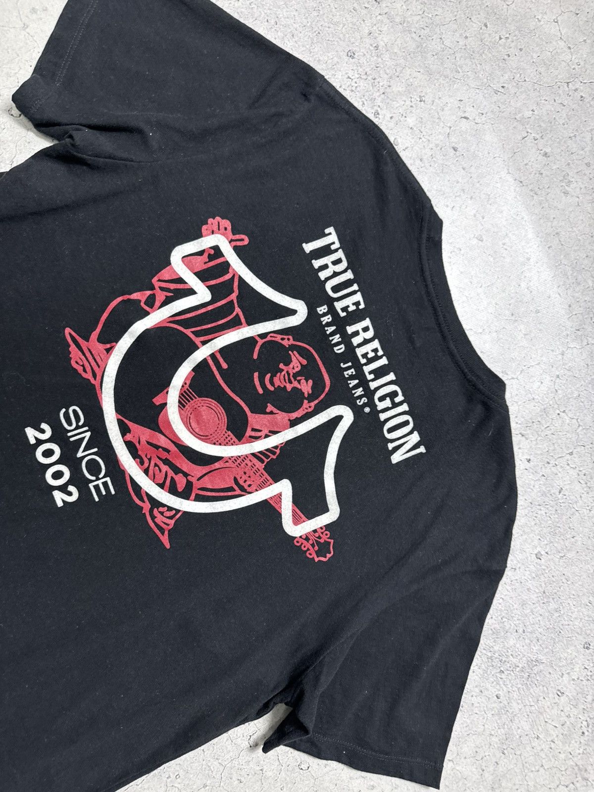 True Religion True Religion Buddha Big Logo Black T-Shirt Size M Size US M / EU 48-50 / 2 - 7 Thumbnail