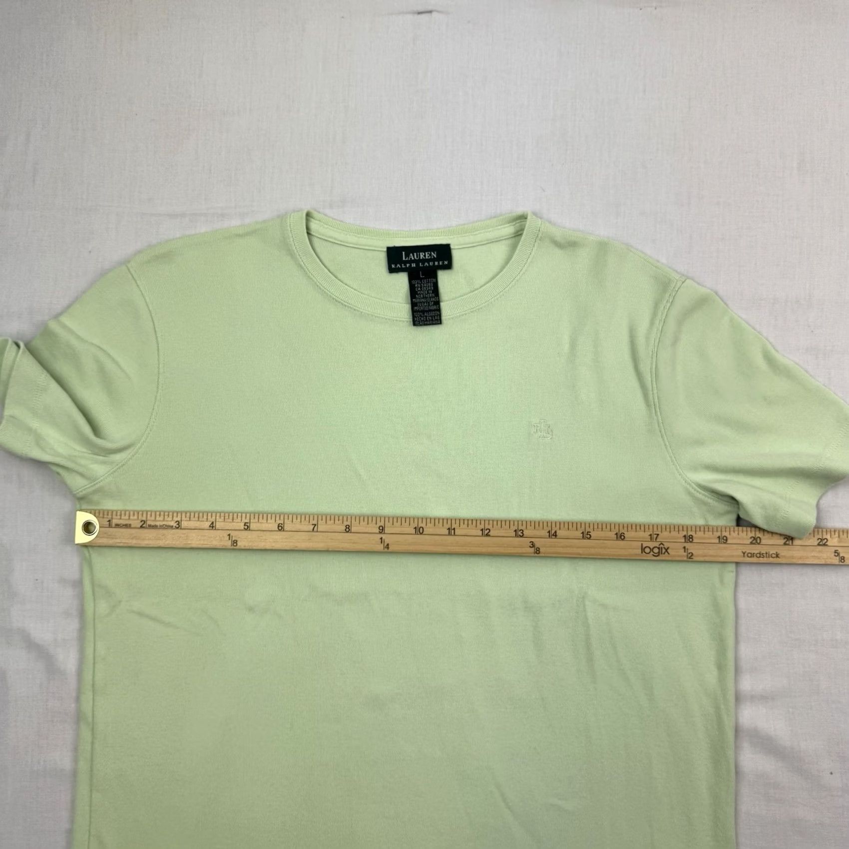 Ralph Lauren VINTAGE Lauren Ralph Lauren T Shirt Womens Large Green Designer Y2K Size L / US 10 / IT 46 - 6 Thumbnail