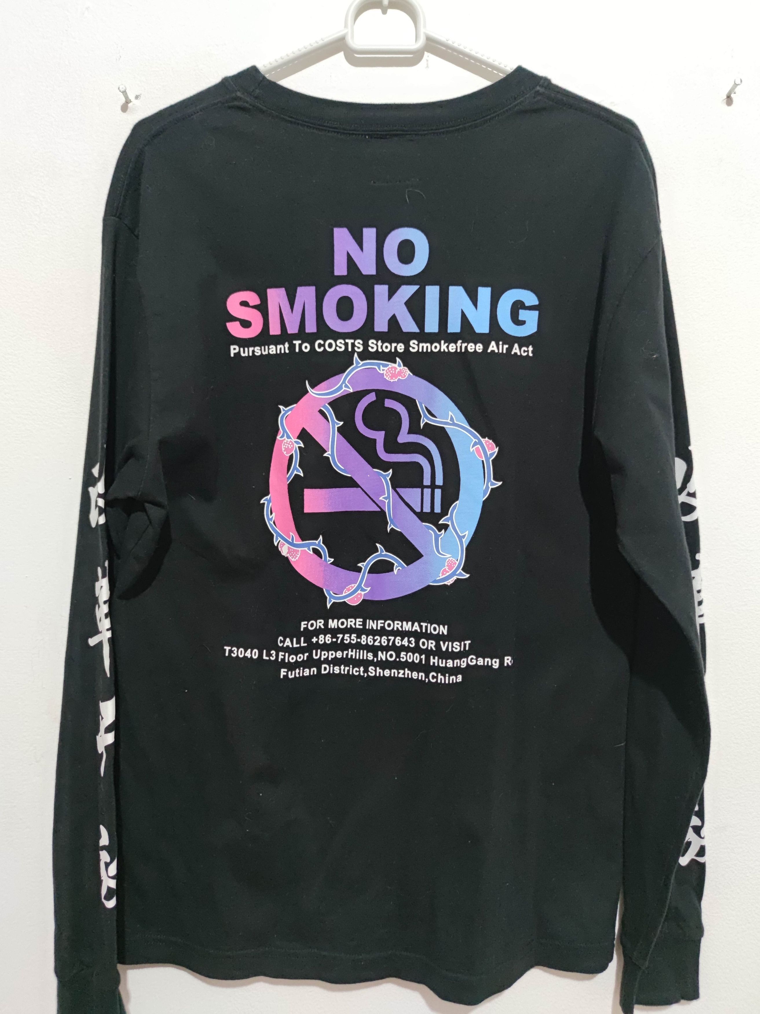 FR2 #FR2 x costs china neon smoking kills longsleeve tee Size US M / EU 48-50 / 2 - 2 Thumbnail